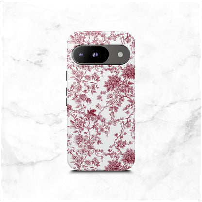 Scarlet Toile - Google Pixel Case Phone Case-aesthetic phone case-shockproof phone case-cute phone case-designer phone case-elegant phone case-luxury phone case-phone accessories-fashion accessory