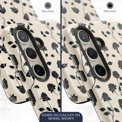 Ghost Rose - Samsung Galaxy Case Phone Case-aesthetic phone case-shockproof phone case-cute phone case-designer phone case-elegant phone case-luxury phone case-phone accessories-fashion accessory