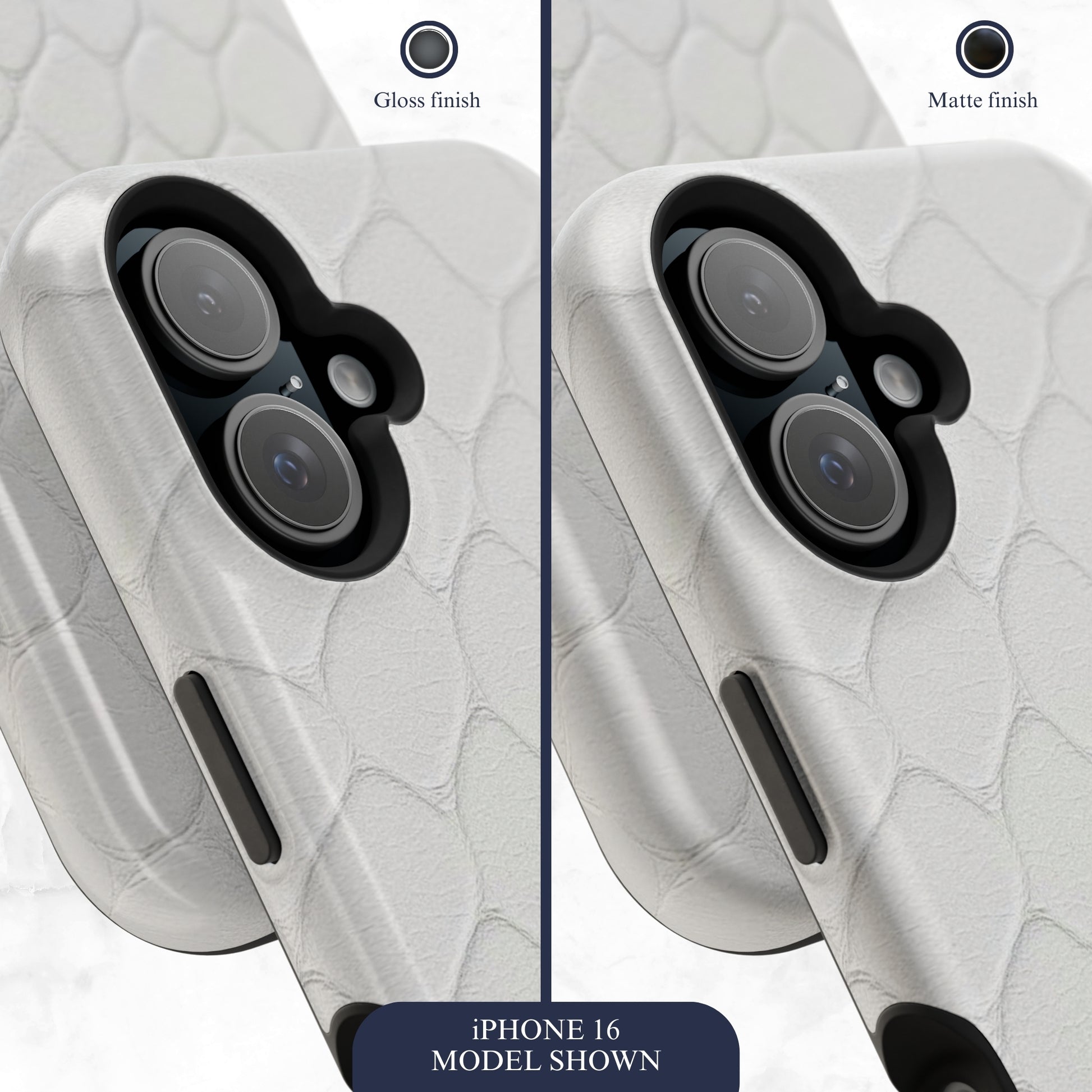 White Serpent - Magsafe iPhone Case Phone Case-aesthetic phone case-shockproof phone case-cute phone case-designer phone case-elegant phone case-luxury phone case-phone accessories-fashion accessory