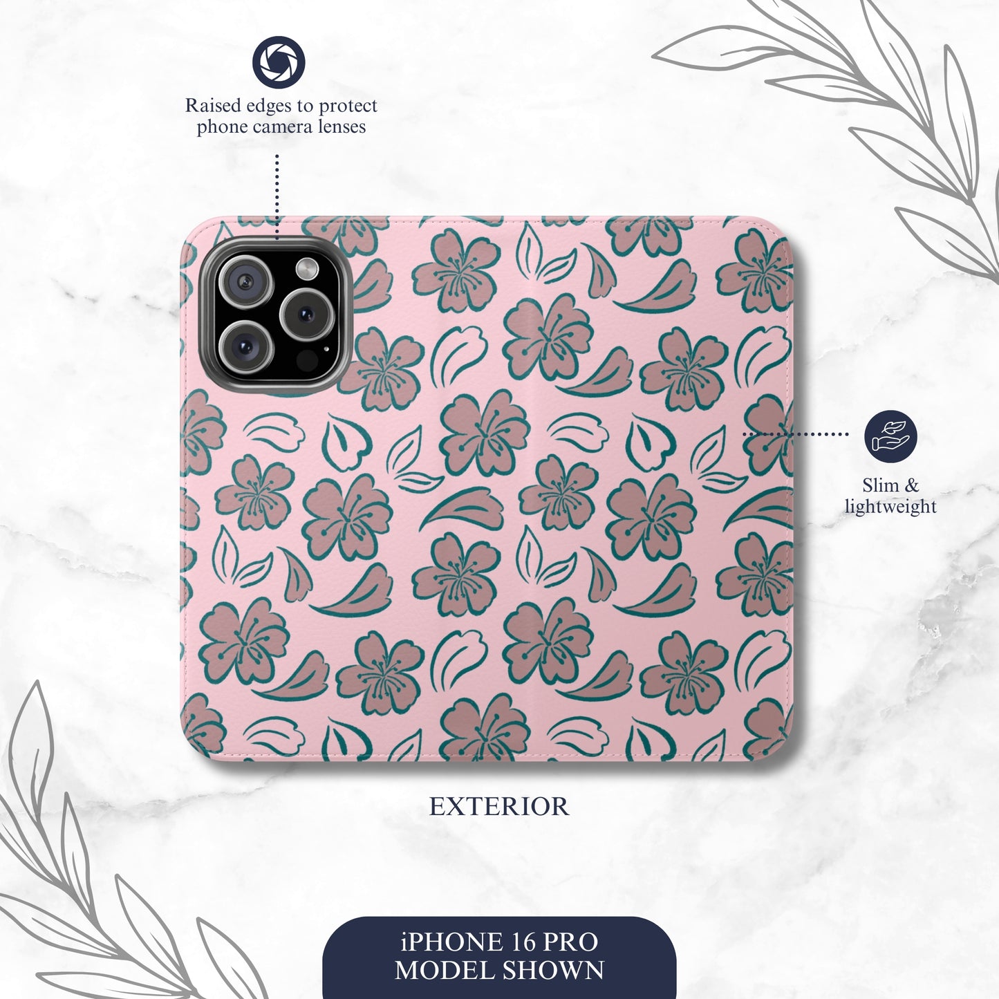 Lazy Afternoon - iPhone Flip Case Wallet, Leather Folio Case Phone Case-aesthetic phone case-shockproof phone case-cute phone case-designer phone case-elegant phone case-luxury phone case-phone accessories-fashion accessory