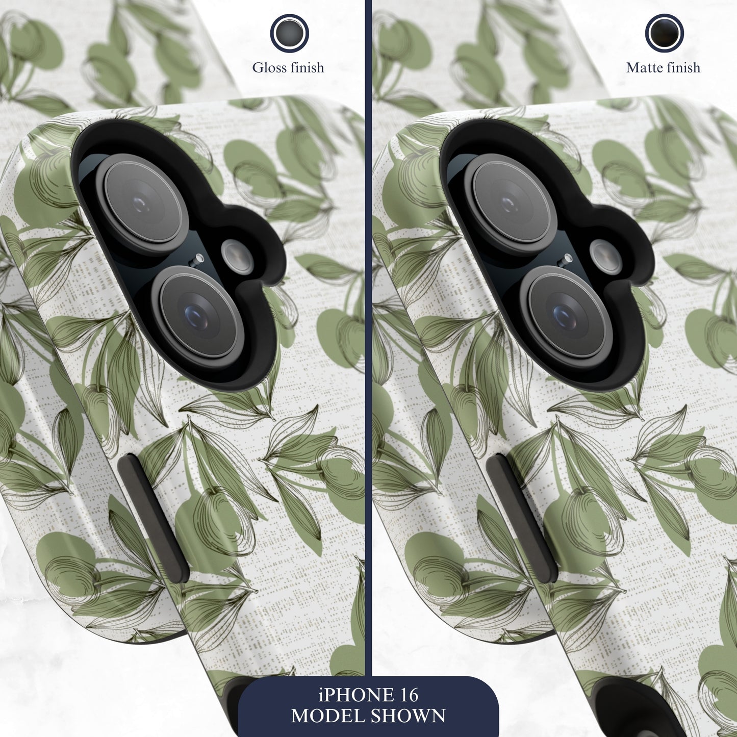 Olive Branch - Magsafe iPhone Case Phone Case-aesthetic phone case-shockproof phone case-cute phone case-designer phone case-elegant phone case-luxury phone case-phone accessories-fashion accessory
