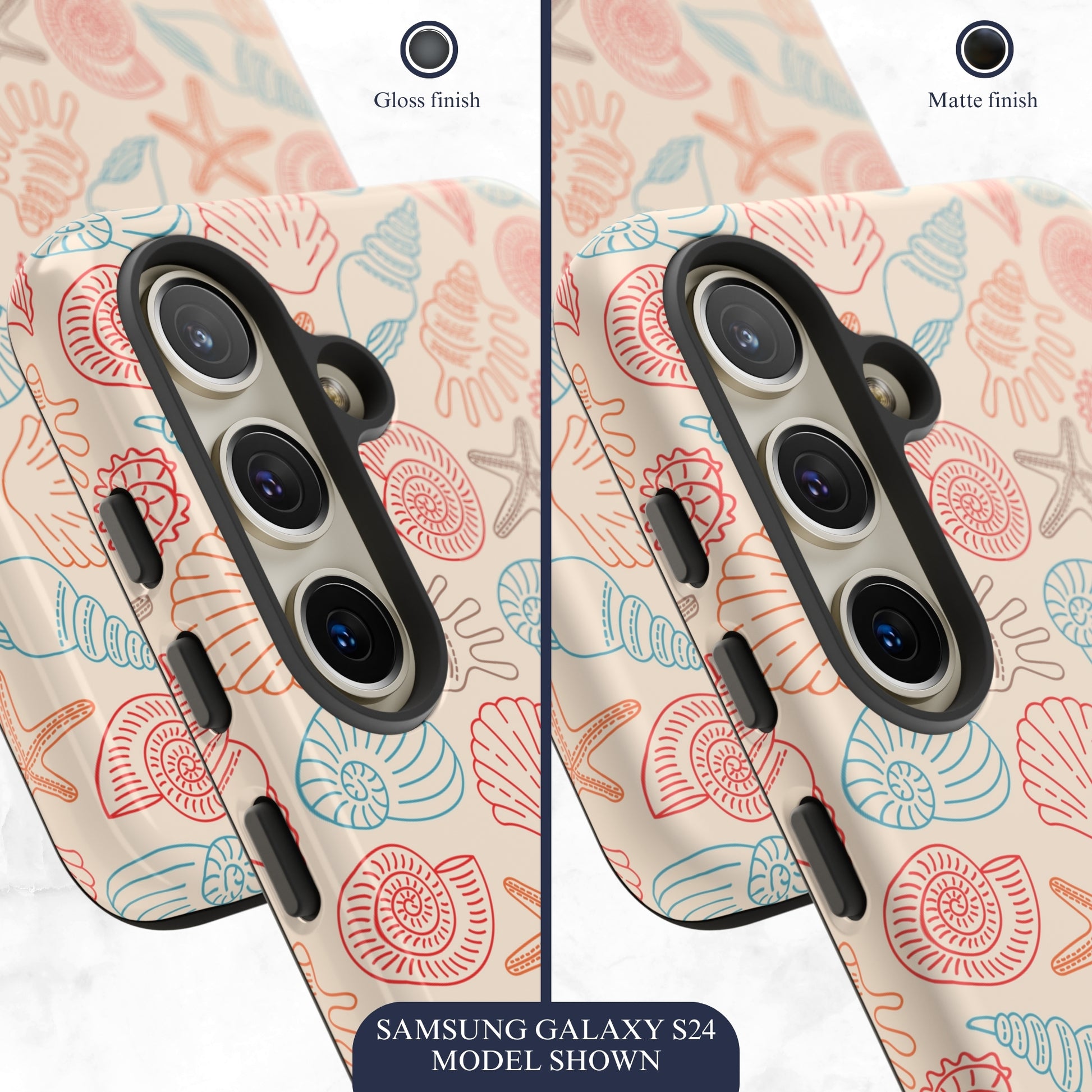 Saltwater Shells - Samsung Galaxy Case Phone Case-aesthetic phone case-shockproof phone case-cute phone case-designer phone case-elegant phone case-luxury phone case-phone accessories-fashion accessory