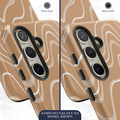 Toffee Twirl - Samsung Galaxy Case Phone Case-aesthetic phone case-shockproof phone case-cute phone case-designer phone case-elegant phone case-luxury phone case-phone accessories-fashion accessory