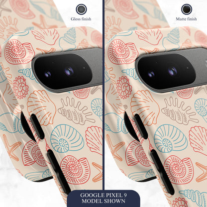 Saltwater Shells - Google Pixel Case Phone Case-aesthetic phone case-shockproof phone case-cute phone case-designer phone case-elegant phone case-luxury phone case-phone accessories-fashion accessory