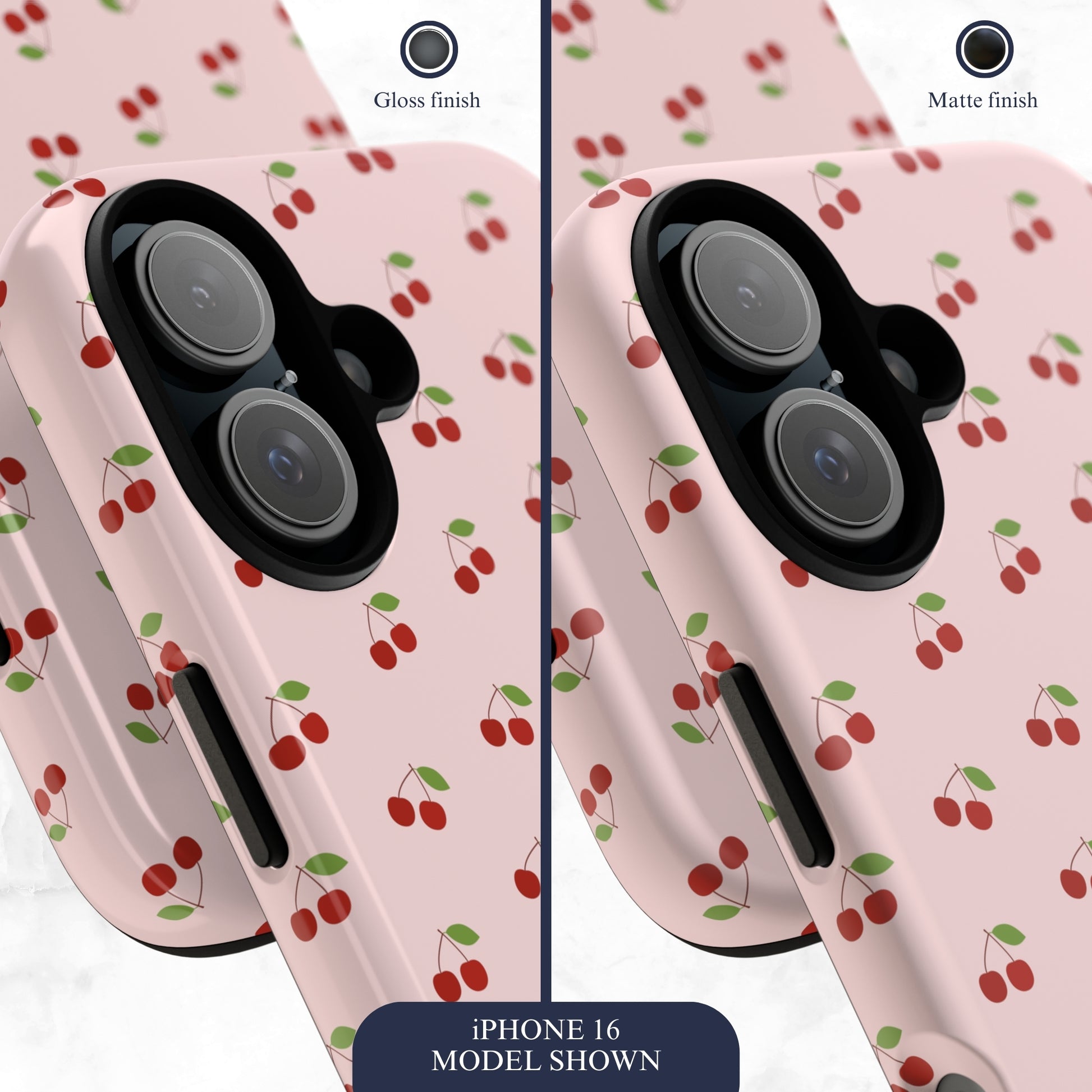 Cherry Crush - iPhone Case Phone Case-aesthetic phone case-shockproof phone case-cute phone case-designer phone case-elegant phone case-luxury phone case-phone accessories-fashion accessory