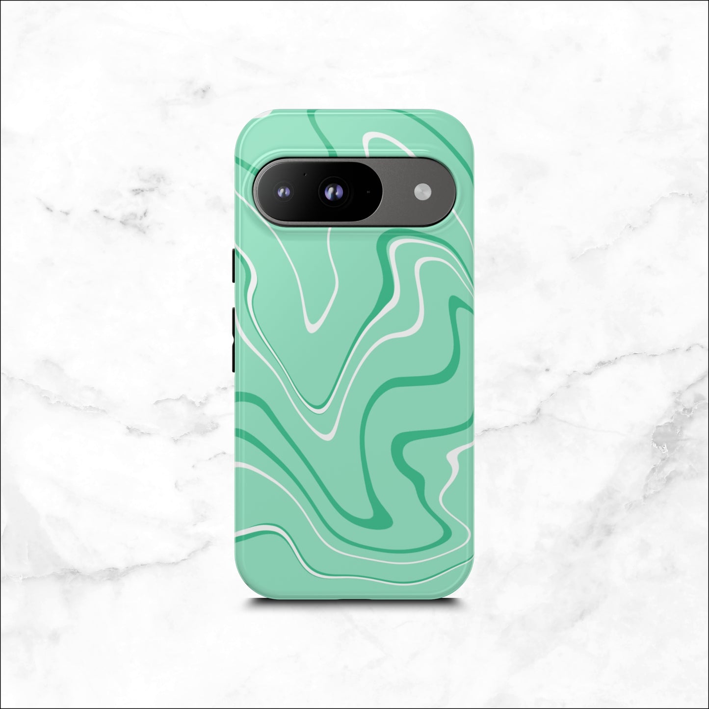 Seafoam Swish - Google Pixel Case Phone Case-aesthetic phone case-shockproof phone case-cute phone case-designer phone case-elegant phone case-luxury phone case-phone accessories-fashion accessory