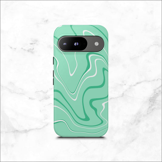Seafoam Swish - Google Pixel Case Phone Case-aesthetic phone case-shockproof phone case-cute phone case-designer phone case-elegant phone case-luxury phone case-phone accessories-fashion accessory