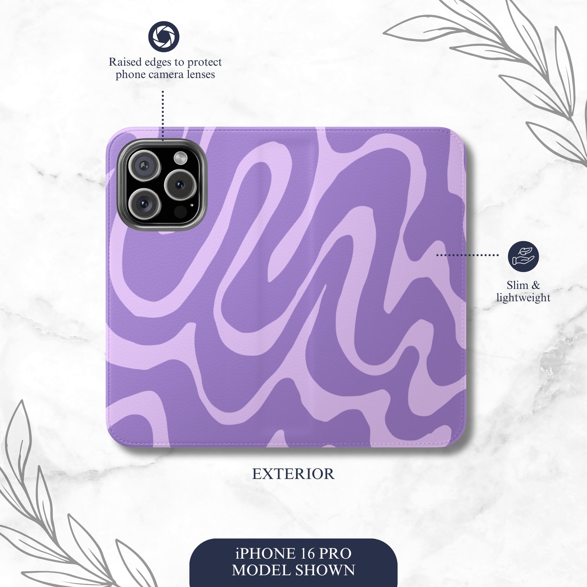 Good Karma - iPhone Flip Case Wallet, Leather Folio Case Phone Case-aesthetic phone case-shockproof phone case-cute phone case-designer phone case-elegant phone case-luxury phone case-phone accessories-fashion accessory