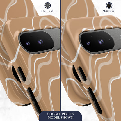 Toffee Twirl - Google Pixel Case Phone Case-aesthetic phone case-shockproof phone case-cute phone case-designer phone case-elegant phone case-luxury phone case-phone accessories-fashion accessory