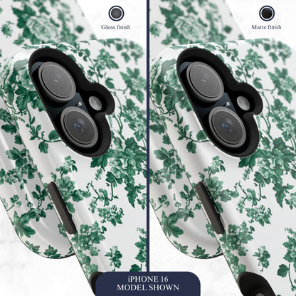 Moss Toile - Magsafe iPhone Case Phone Case-aesthetic phone case-shockproof phone case-cute phone case-designer phone case-elegant phone case-luxury phone case-phone accessories-fashion accessory