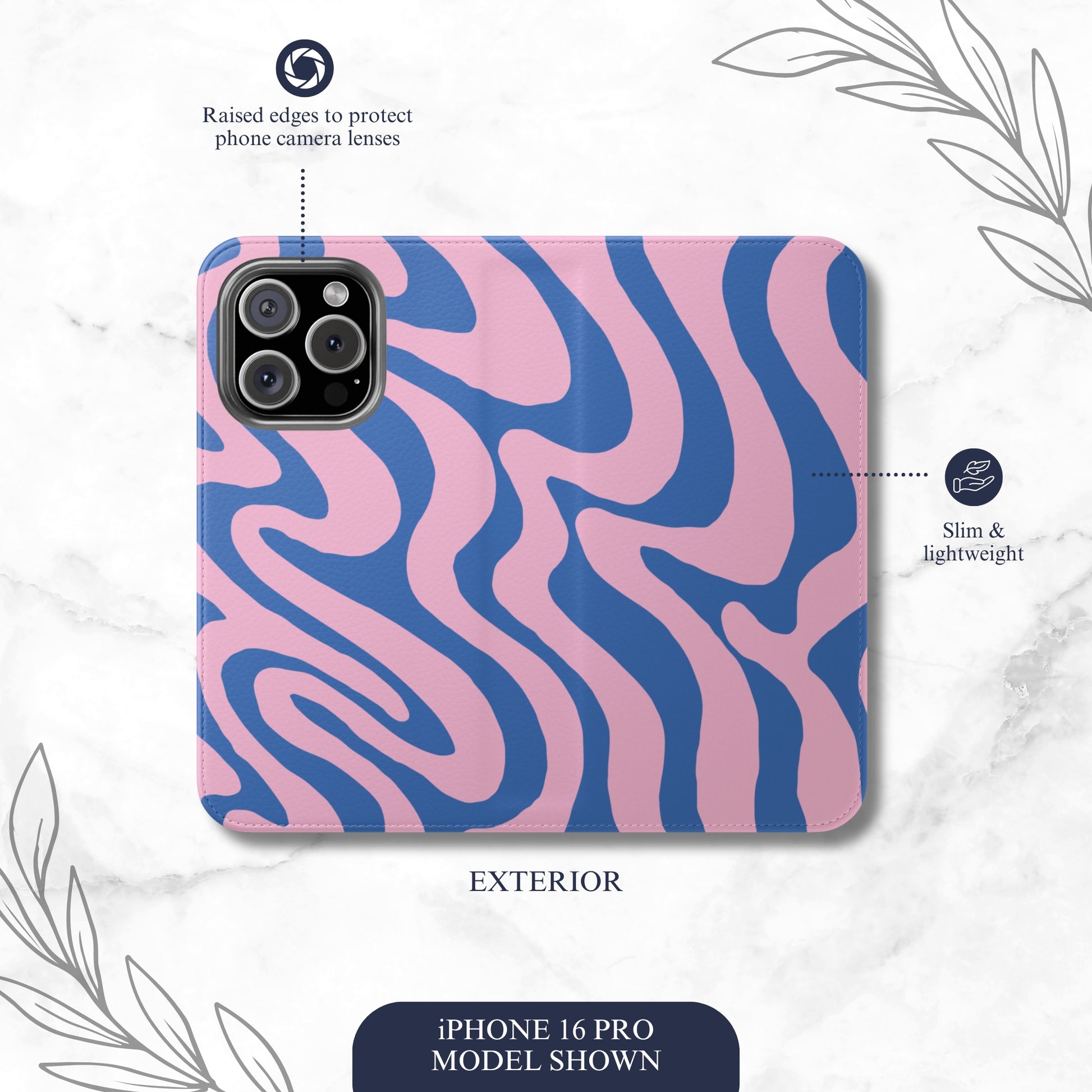 Vibe Check - iPhone Flip Case Wallet, Leather Folio Case Phone Case-aesthetic phone case-shockproof phone case-cute phone case-designer phone case-elegant phone case-luxury phone case-phone accessories-fashion accessory