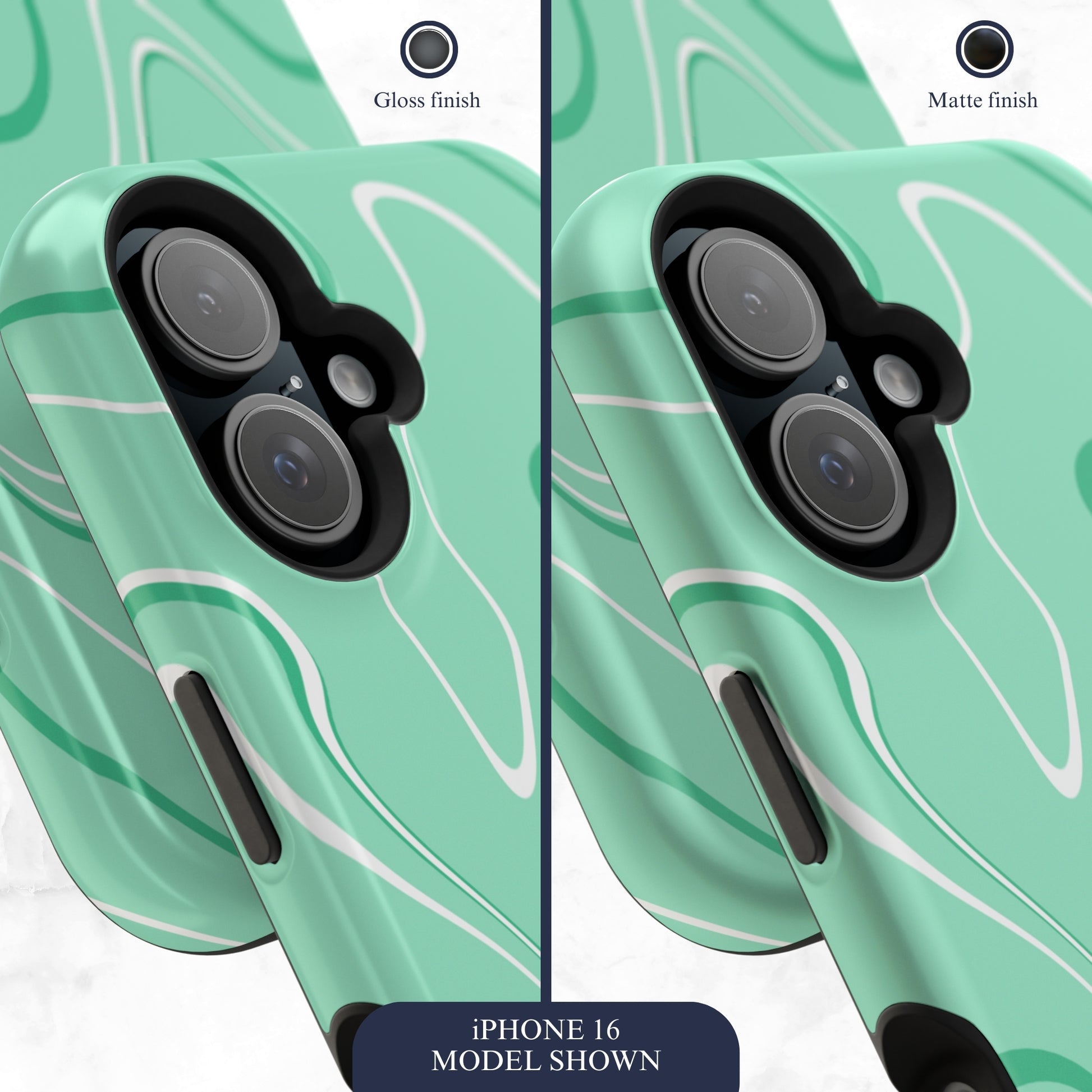 Seafoam Swish - Magsafe iPhone Case Phone Case-aesthetic phone case-shockproof phone case-cute phone case-designer phone case-elegant phone case-luxury phone case-phone accessories-fashion accessory