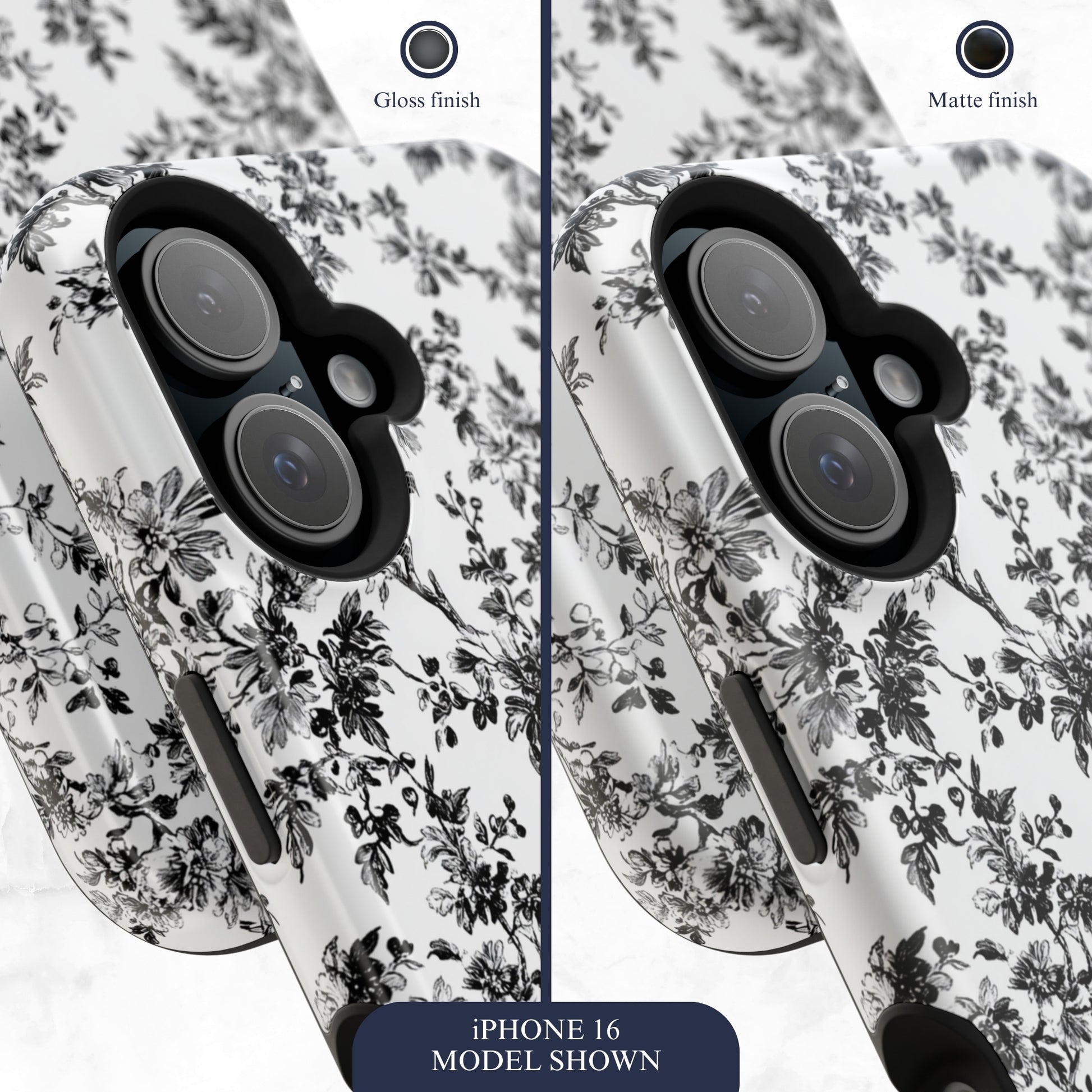 Noir Toile - Magsafe iPhone Case Phone Case-aesthetic phone case-shockproof phone case-cute phone case-designer phone case-elegant phone case-luxury phone case-phone accessories-fashion accessory