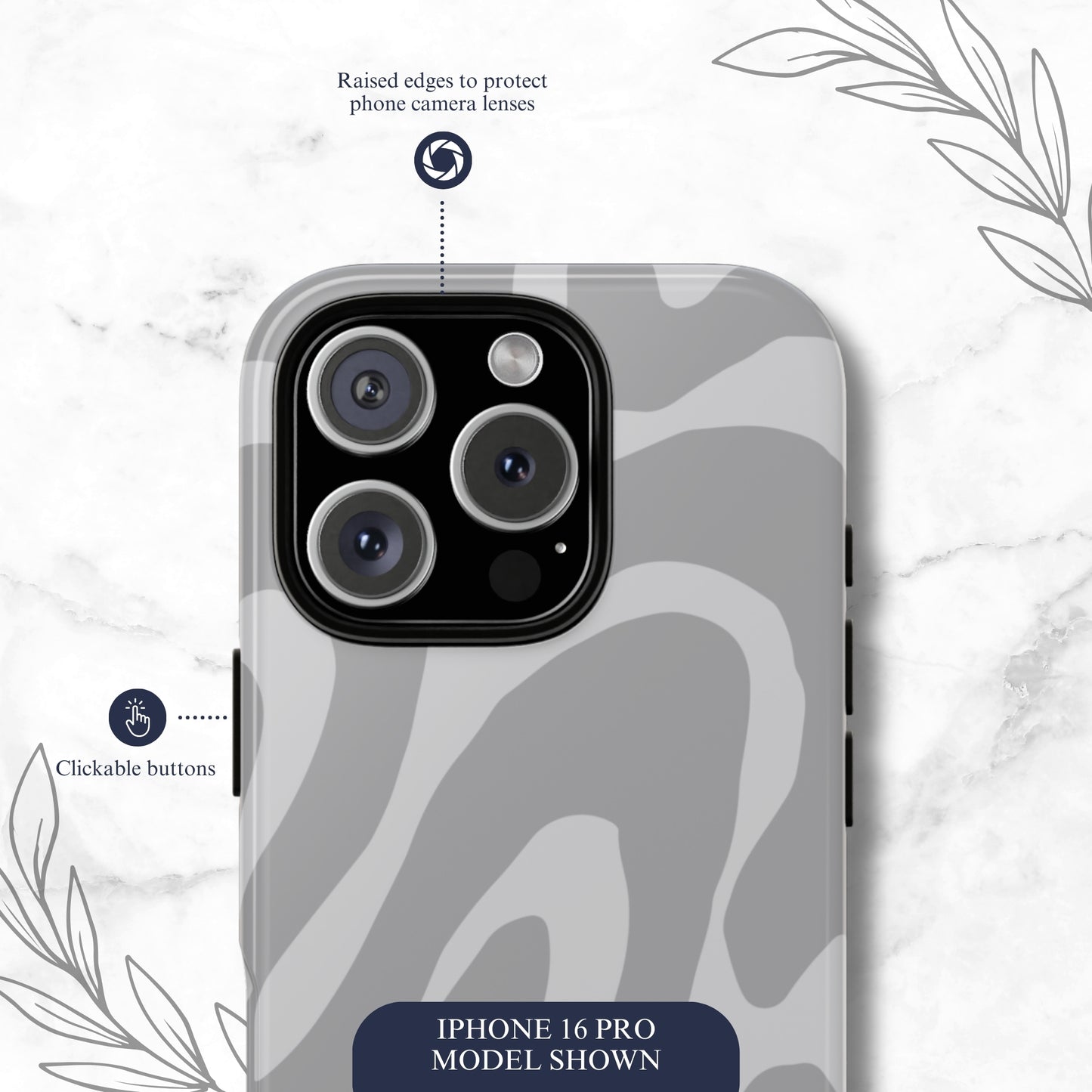 Grayscale - iPhone Case Phone Case-aesthetic phone case-shockproof phone case-cute phone case-designer phone case-elegant phone case-luxury phone case-phone accessories-fashion accessory