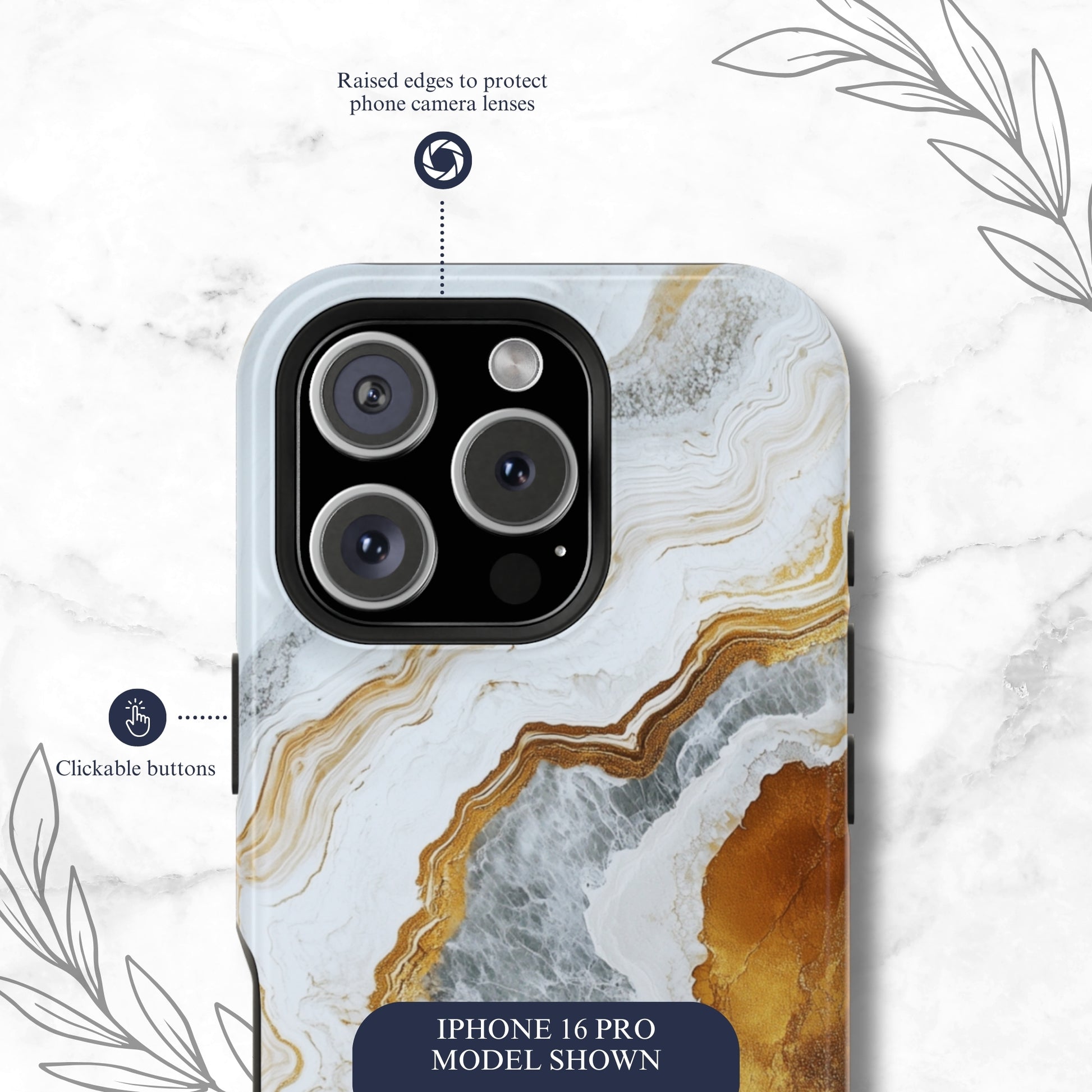 Snowgold - Magsafe iPhone Case Phone Case-aesthetic phone case-shockproof phone case-cute phone case-designer phone case-elegant phone case-luxury phone case-phone accessories-fashion accessory