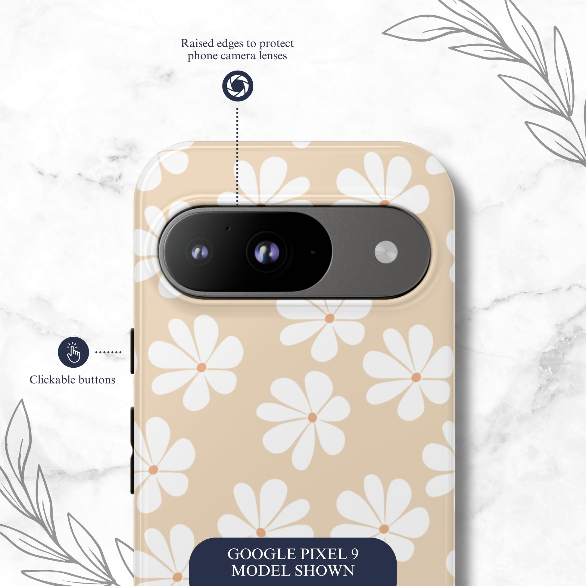 Bare Bloom - Google Pixel Case Phone Case-aesthetic phone case-shockproof phone case-cute phone case-designer phone case-elegant phone case-luxury phone case-phone accessories-fashion accessory