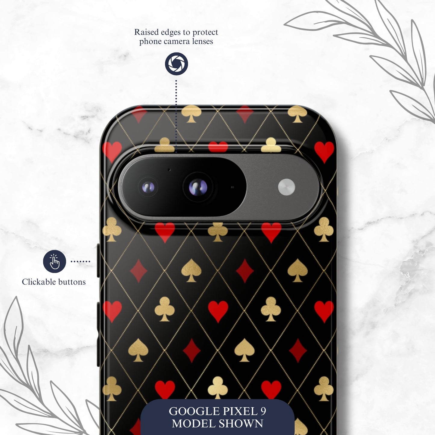 Royal Flush - Google Pixel Case Phone Case-aesthetic phone case-shockproof phone case-cute phone case-designer phone case-elegant phone case-luxury phone case-phone accessories-fashion accessory