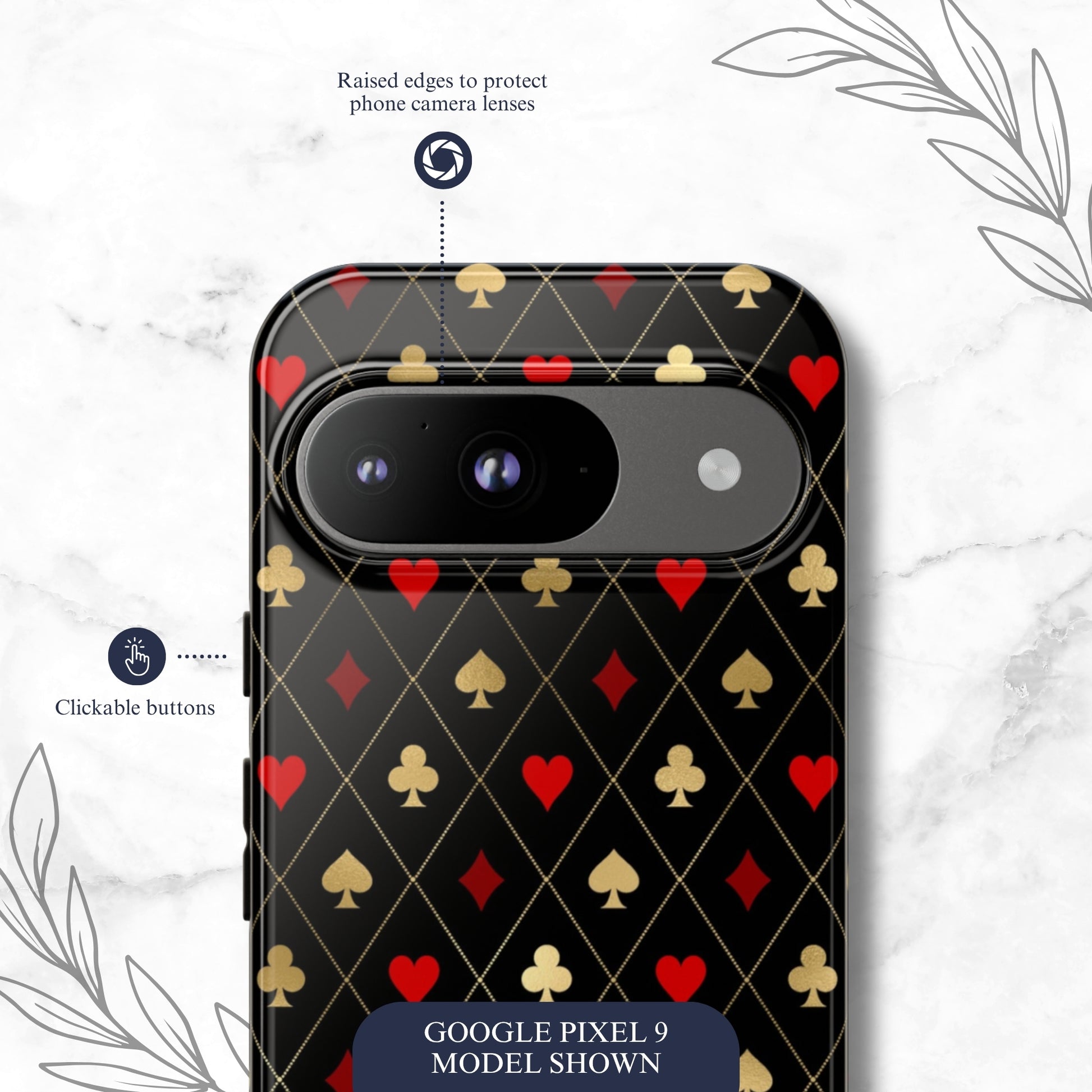 Royal Flush - Google Pixel Case Phone Case-aesthetic phone case-shockproof phone case-cute phone case-designer phone case-elegant phone case-luxury phone case-phone accessories-fashion accessory