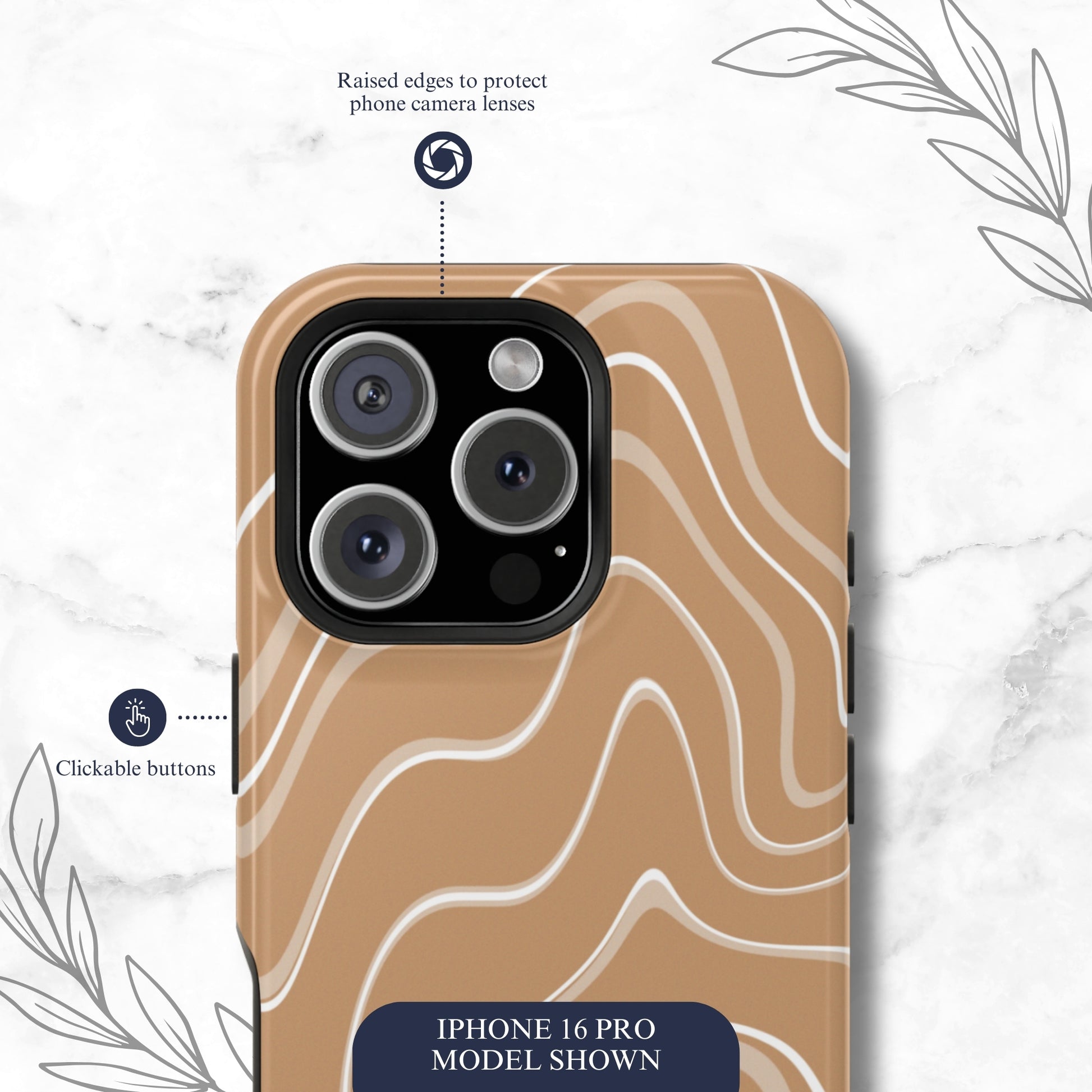 Toffee Twirl - Magsafe iPhone Case Phone Case-aesthetic phone case-shockproof phone case-cute phone case-designer phone case-elegant phone case-luxury phone case-phone accessories-fashion accessory