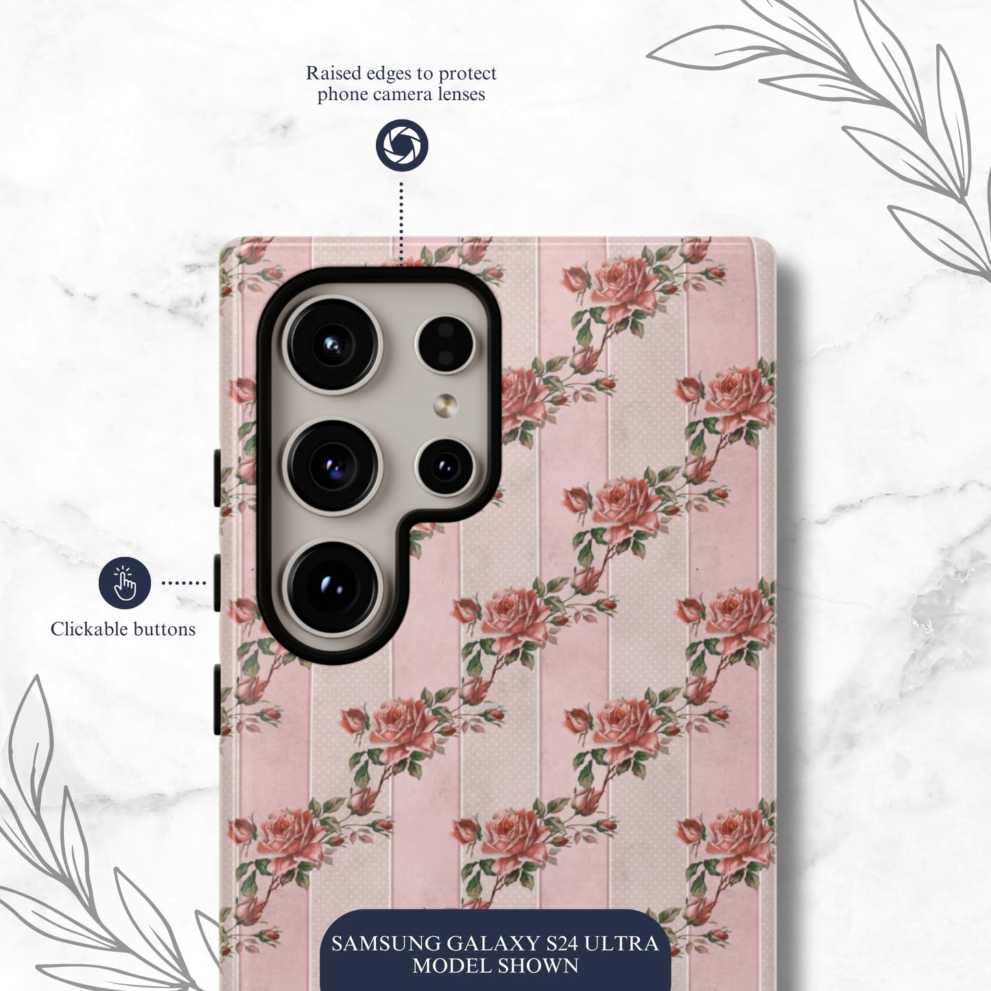 Rose Parlor - Samsung Galaxy Case Phone Case-aesthetic phone case-shockproof phone case-cute phone case-designer phone case-elegant phone case-luxury phone case-phone accessories-fashion accessory