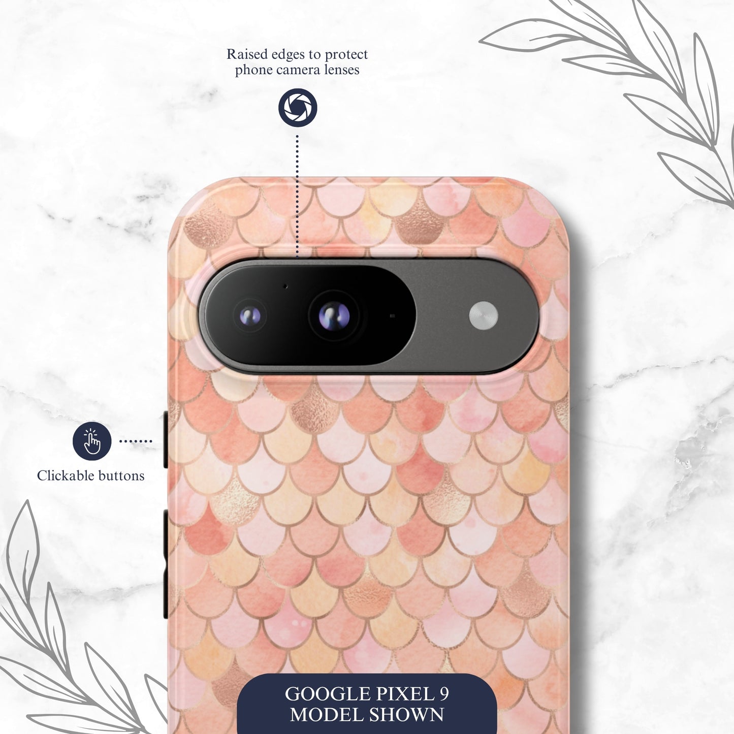 Mermaid Scales - Google Pixel Case Phone Case-aesthetic phone case-shockproof phone case-cute phone case-designer phone case-elegant phone case-luxury phone case-phone accessories-fashion accessory