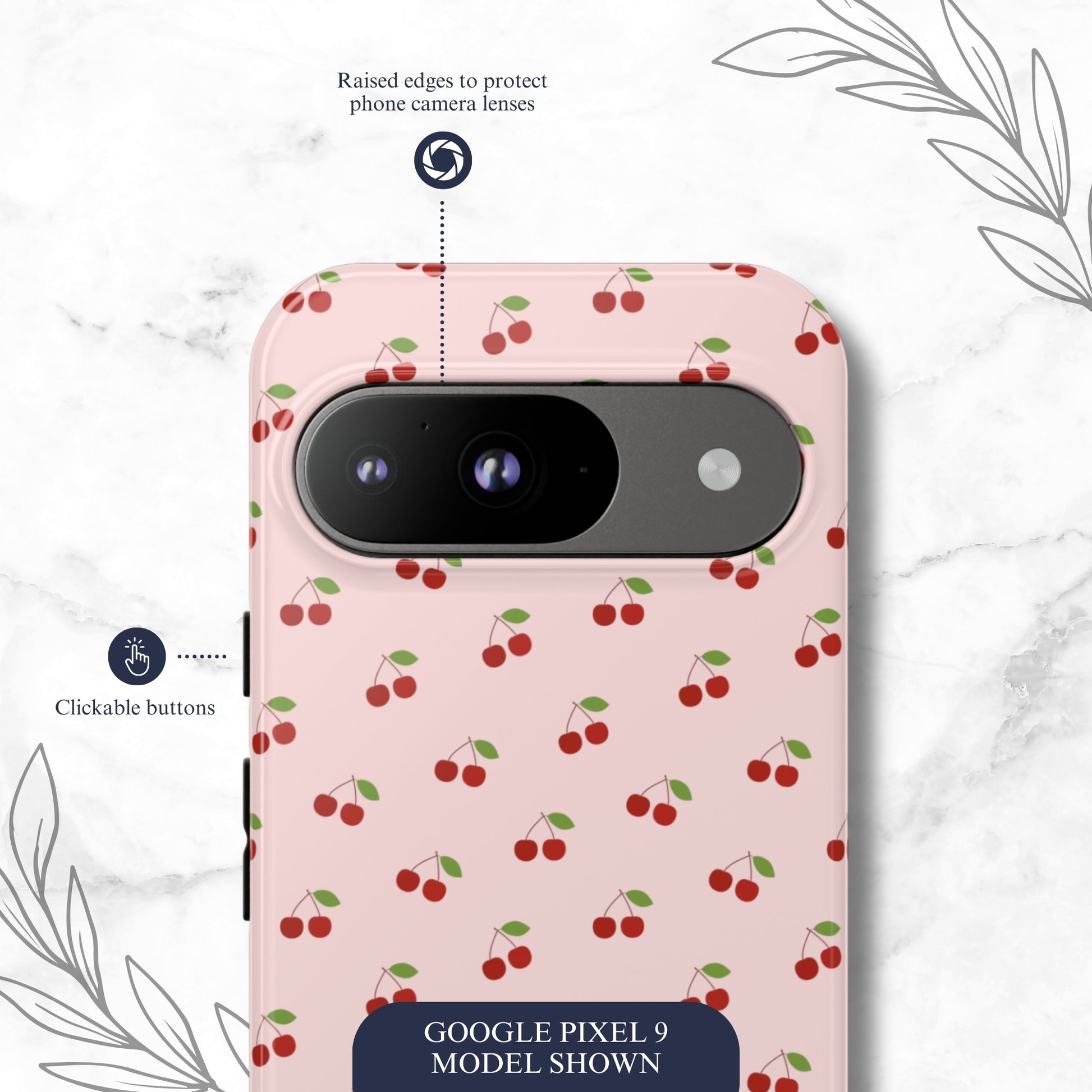 Cherry Crush - Google Pixel Case Phone Case-aesthetic phone case-shockproof phone case-cute phone case-designer phone case-elegant phone case-luxury phone case-phone accessories-fashion accessory