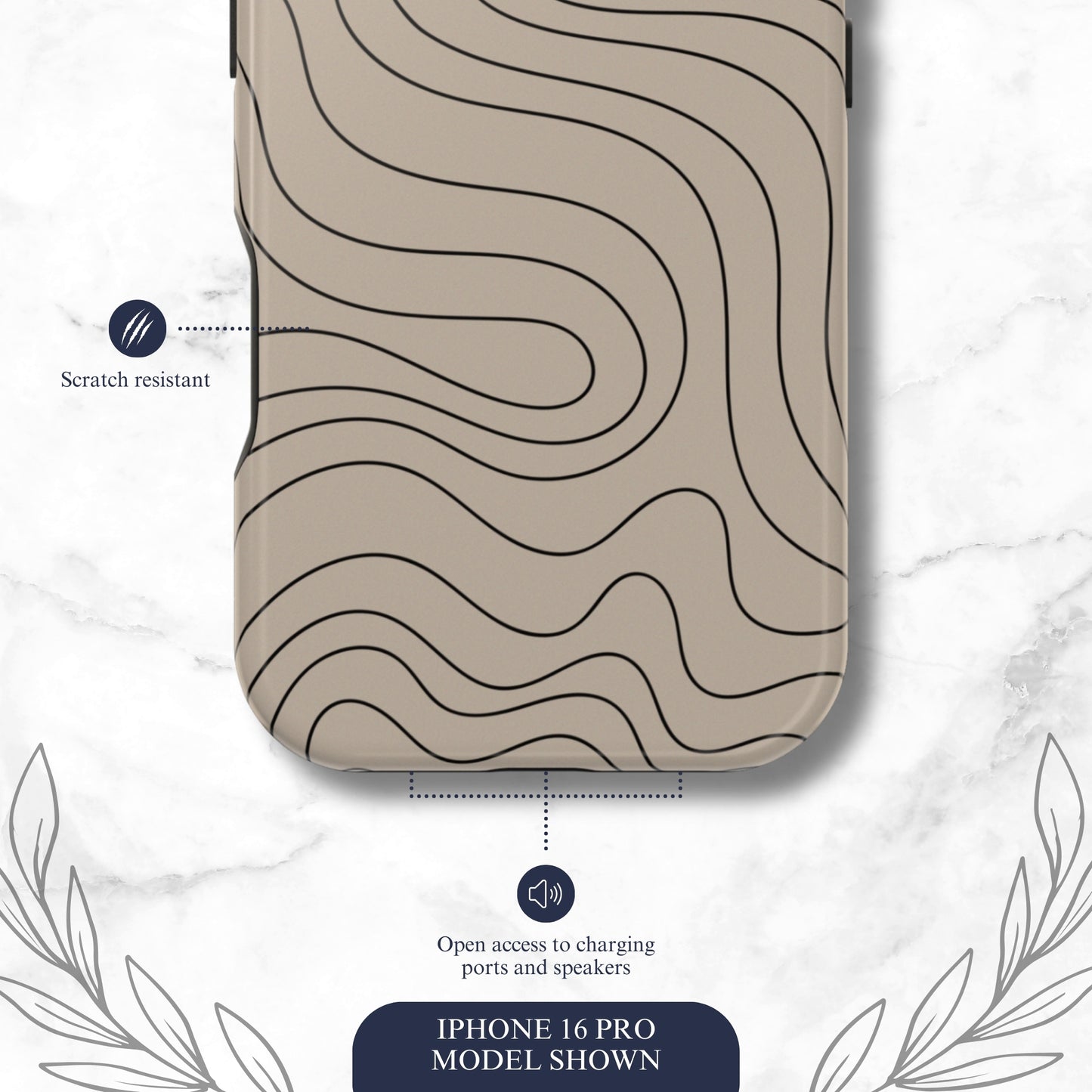 Earth Flow - Magsafe iPhone Case Phone Case-aesthetic phone case-shockproof phone case-cute phone case-designer phone case-elegant phone case-luxury phone case-phone accessories-fashion accessory