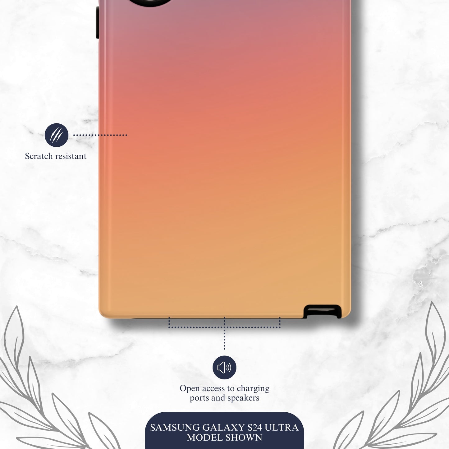 Sunset Aura - Samsung Galaxy Case Phone Case-aesthetic phone case-shockproof phone case-cute phone case-designer phone case-elegant phone case-luxury phone case-phone accessories-fashion accessory