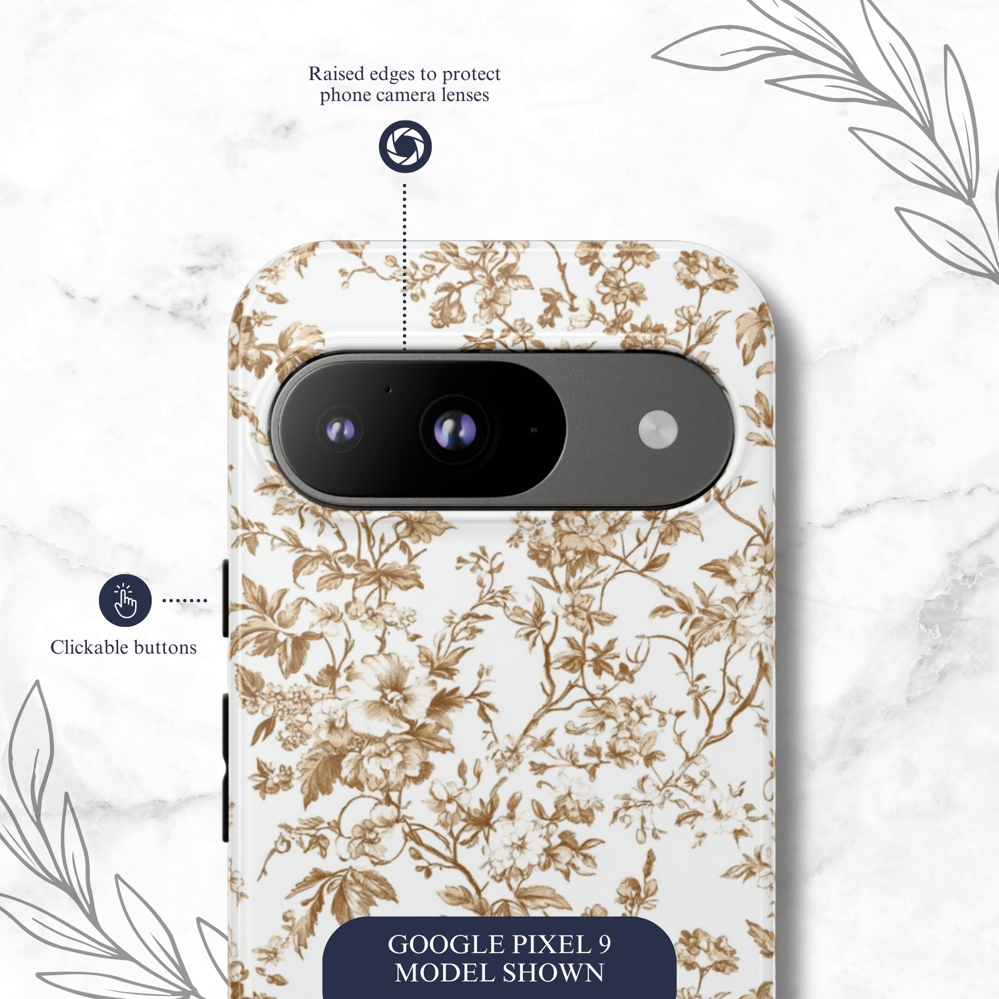 Clay Toile - Google Pixel Case Phone Case-aesthetic phone case-shockproof phone case-cute phone case-designer phone case-elegant phone case-luxury phone case-phone accessories-fashion accessory