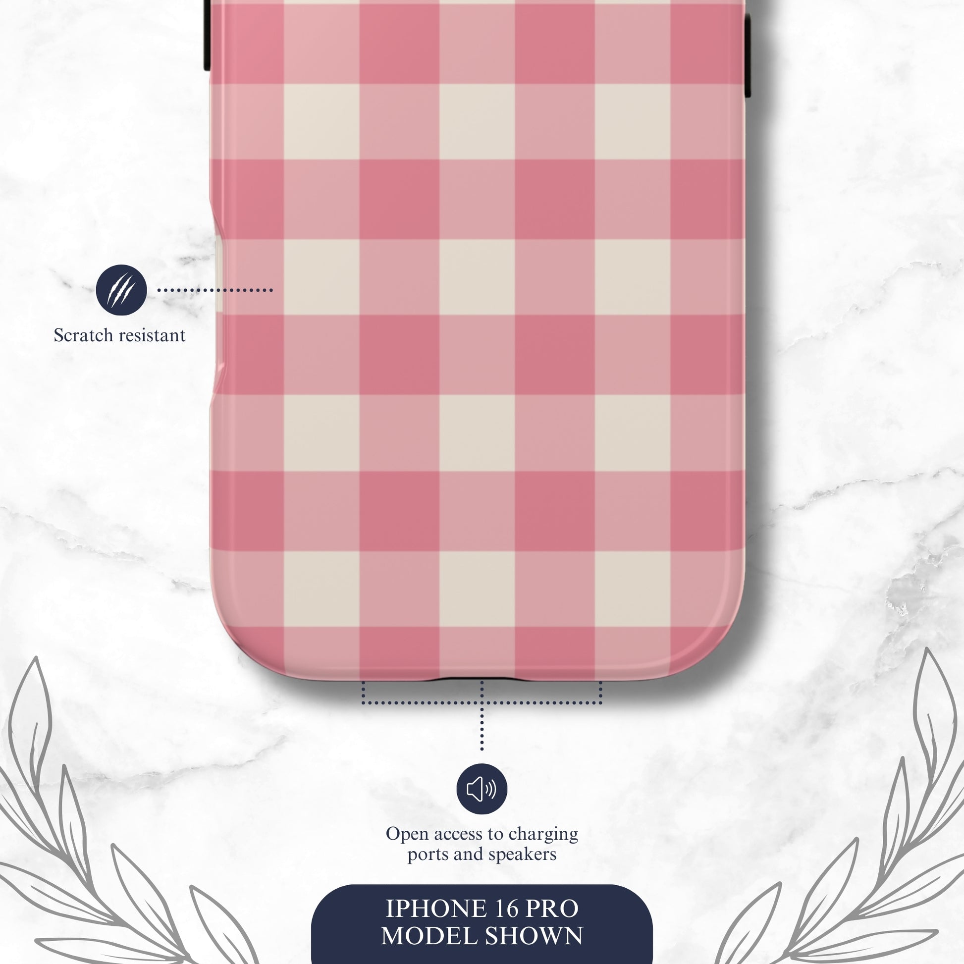 Pretty Pink - iPhone Case Phone Case-aesthetic phone case-shockproof phone case-cute phone case-designer phone case-elegant phone case-luxury phone case-phone accessories-fashion accessory
