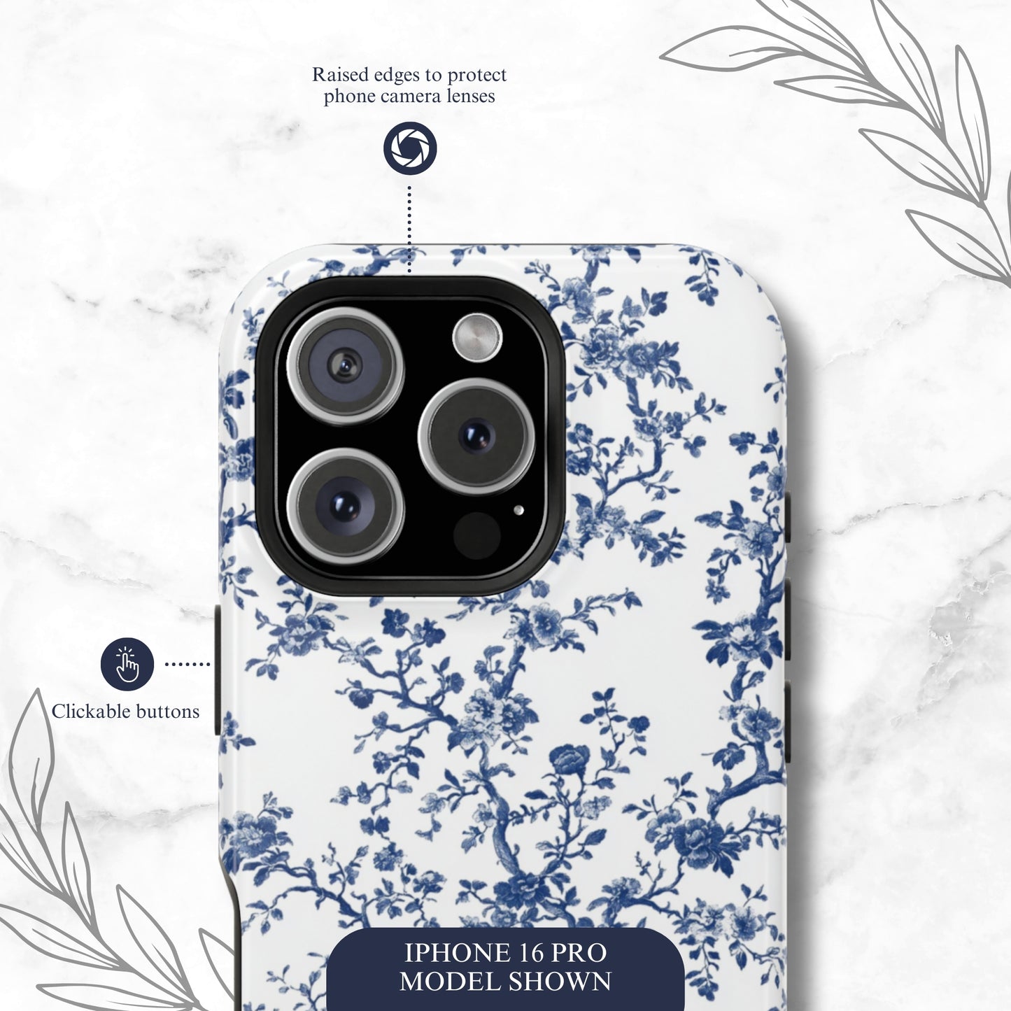 Frosted Toile - Magsafe iPhone Case Phone Case-aesthetic phone case-shockproof phone case-cute phone case-designer phone case-elegant phone case-luxury phone case-phone accessories-fashion accessory