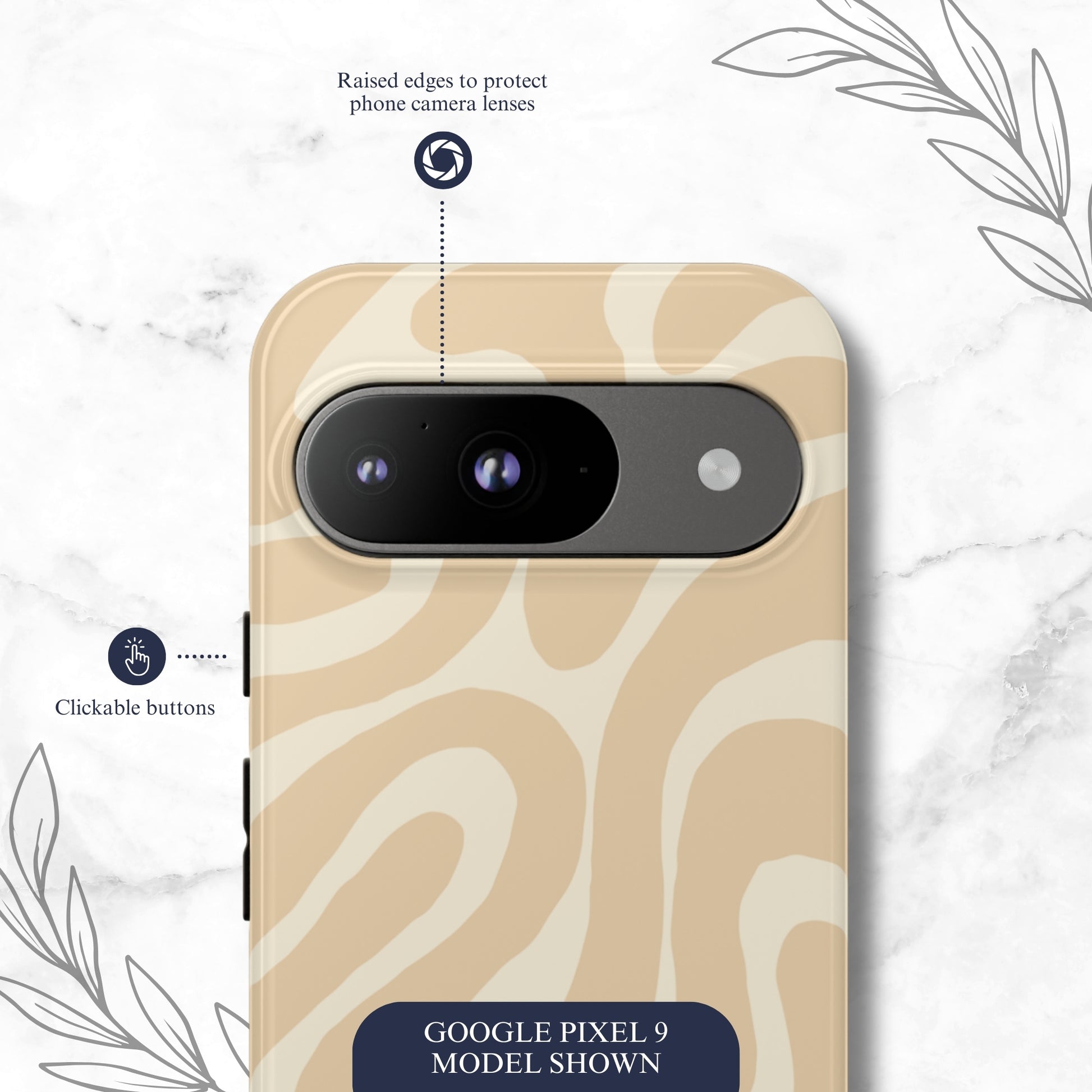 Caramel Twist - Google Pixel Case Phone Case-aesthetic phone case-shockproof phone case-cute phone case-designer phone case-elegant phone case-luxury phone case-phone accessories-fashion accessory