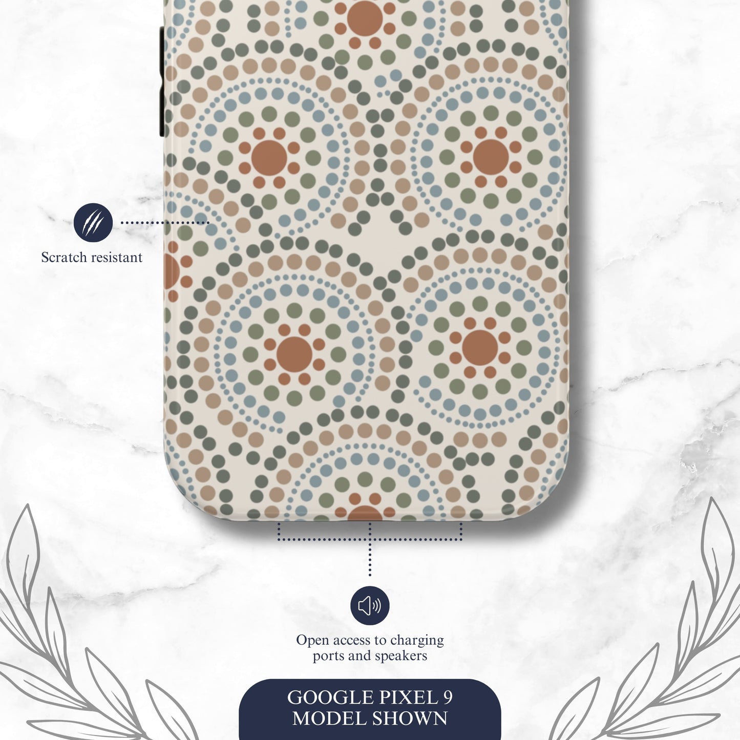 Mandala Rhythm - Google Pixel Case Phone Case-aesthetic phone case-shockproof phone case-cute phone case-designer phone case-elegant phone case-luxury phone case-phone accessories-fashion accessory