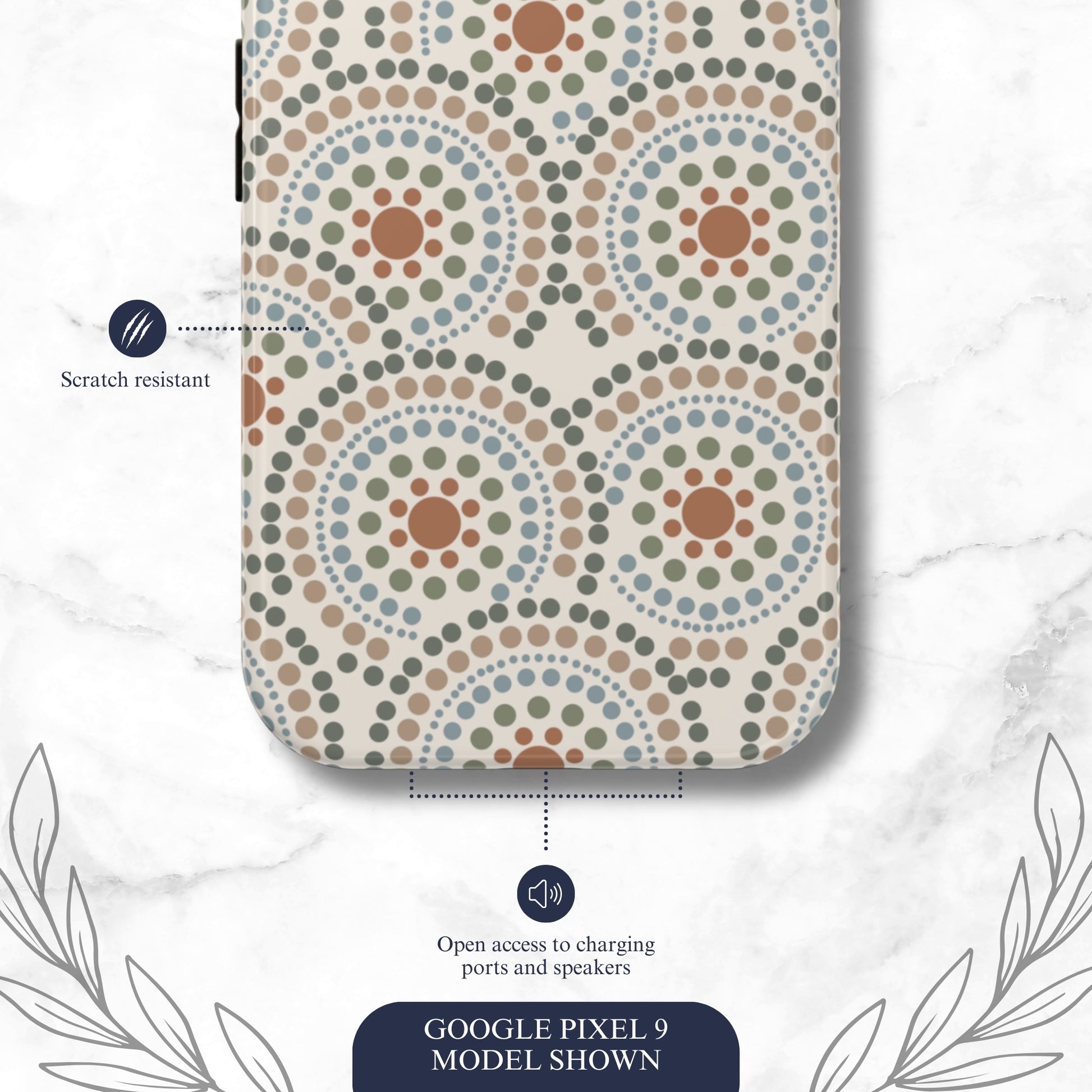 Mandala Rhythm - Google Pixel Case Phone Case-aesthetic phone case-shockproof phone case-cute phone case-designer phone case-elegant phone case-luxury phone case-phone accessories-fashion accessory
