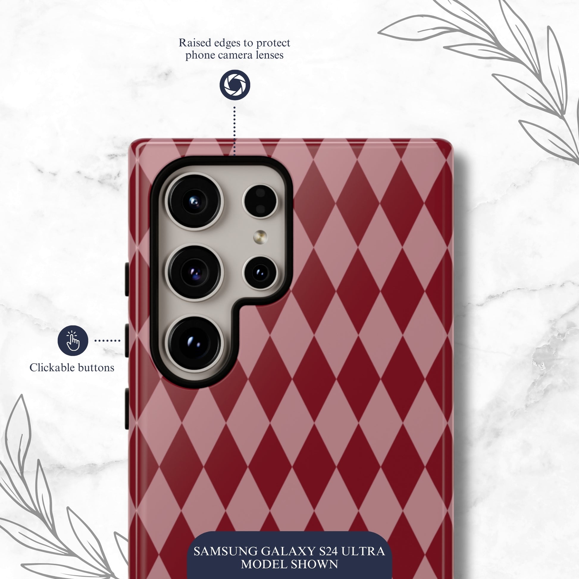 Cherry Jester - Samsung Galaxy Case Phone Case-aesthetic phone case-shockproof phone case-cute phone case-designer phone case-elegant phone case-luxury phone case-phone accessories-fashion accessory
