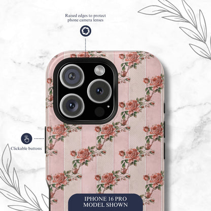 Rose Parlor - Magsafe iPhone Case Phone Case-aesthetic phone case-shockproof phone case-cute phone case-designer phone case-elegant phone case-luxury phone case-phone accessories-fashion accessory