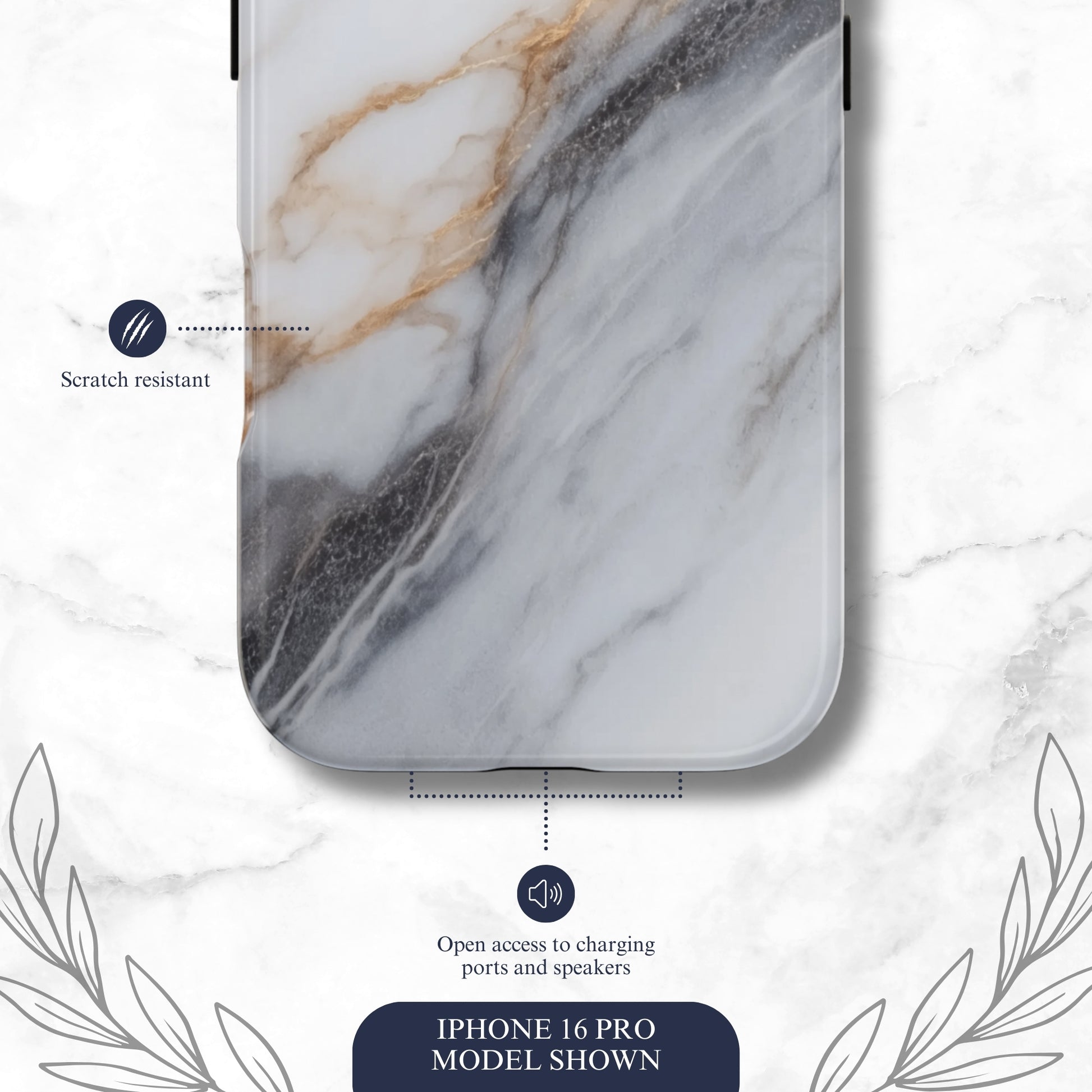 Ivory - iPhone Case Phone Case-aesthetic phone case-shockproof phone case-cute phone case-designer phone case-elegant phone case-luxury phone case-phone accessories-fashion accessory