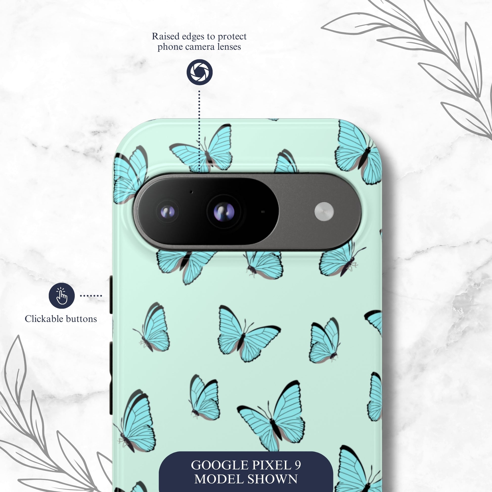 Flutter - Google Pixel Case Phone Case-aesthetic phone case-shockproof phone case-cute phone case-designer phone case-elegant phone case-luxury phone case-phone accessories-fashion accessory