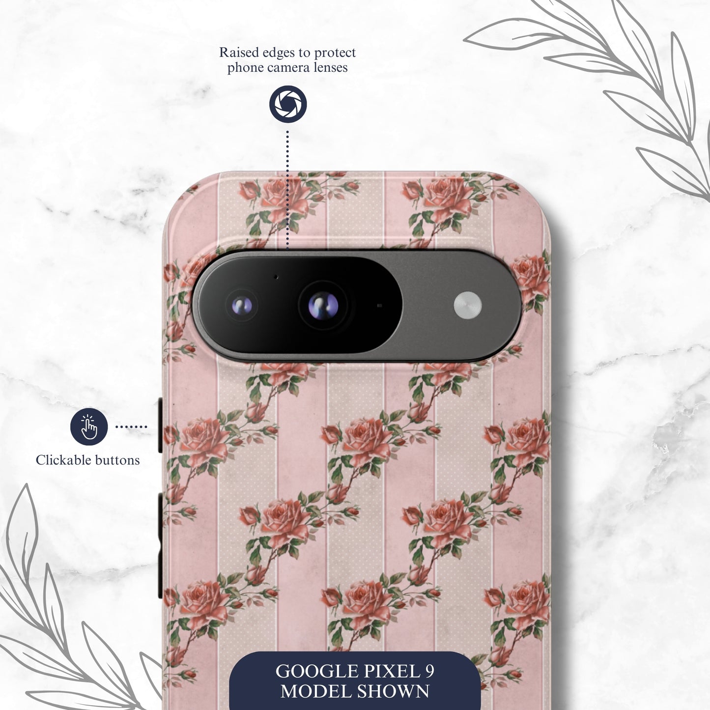 Rose Parlor - Google Pixel Case Phone Case-aesthetic phone case-shockproof phone case-cute phone case-designer phone case-elegant phone case-luxury phone case-phone accessories-fashion accessory