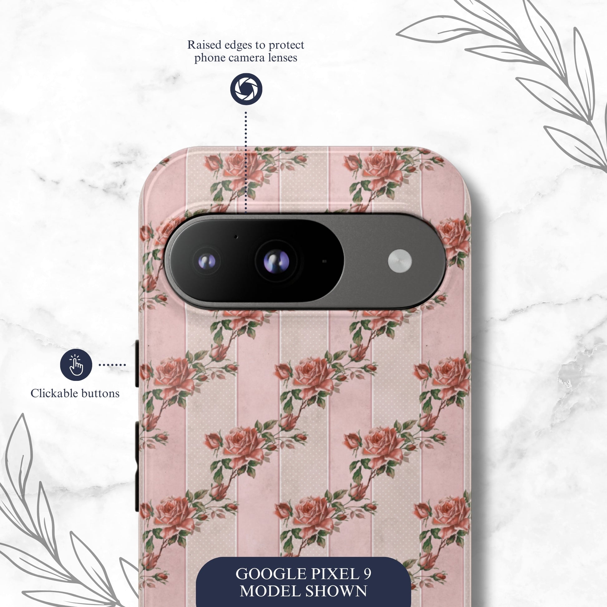 Rose Parlor - Google Pixel Case Phone Case-aesthetic phone case-shockproof phone case-cute phone case-designer phone case-elegant phone case-luxury phone case-phone accessories-fashion accessory