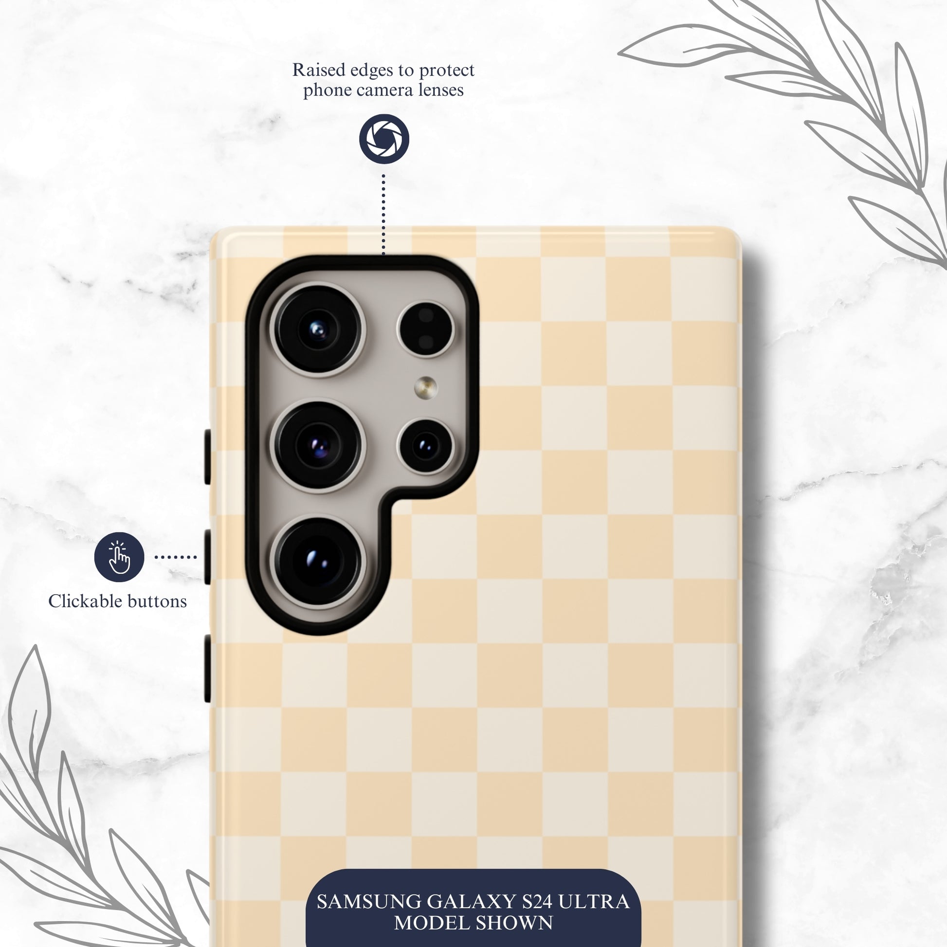 Tan Check - Samsung Galaxy Case Phone Case-aesthetic phone case-shockproof phone case-cute phone case-designer phone case-elegant phone case-luxury phone case-phone accessories-fashion accessory