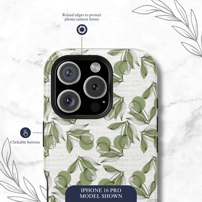 Olive Branch - Magsafe iPhone Case Phone Case-aesthetic phone case-shockproof phone case-cute phone case-designer phone case-elegant phone case-luxury phone case-phone accessories-fashion accessory