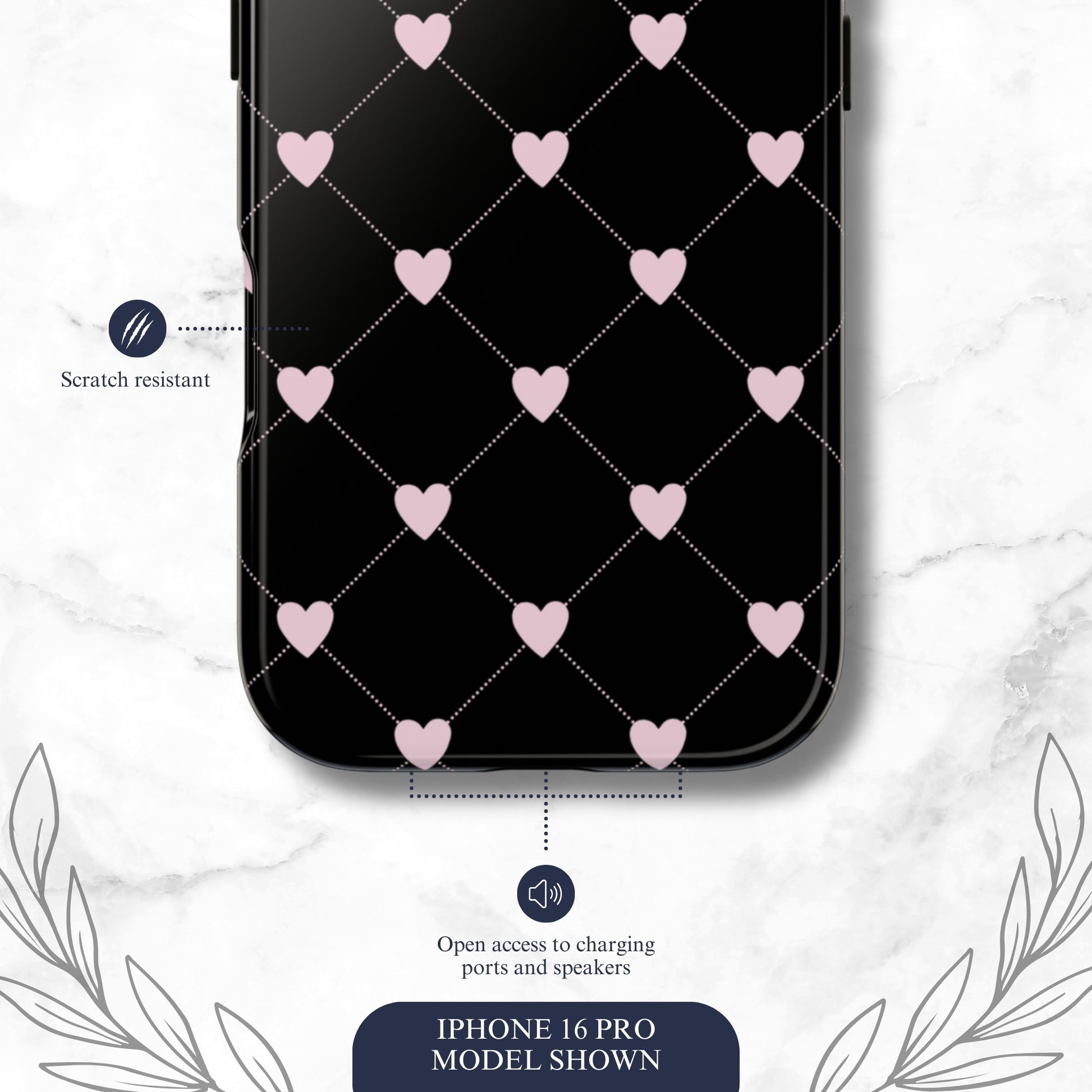 Dark Romance - iPhone Case Phone Case-aesthetic phone case-shockproof phone case-cute phone case-designer phone case-elegant phone case-luxury phone case-phone accessories-fashion accessory