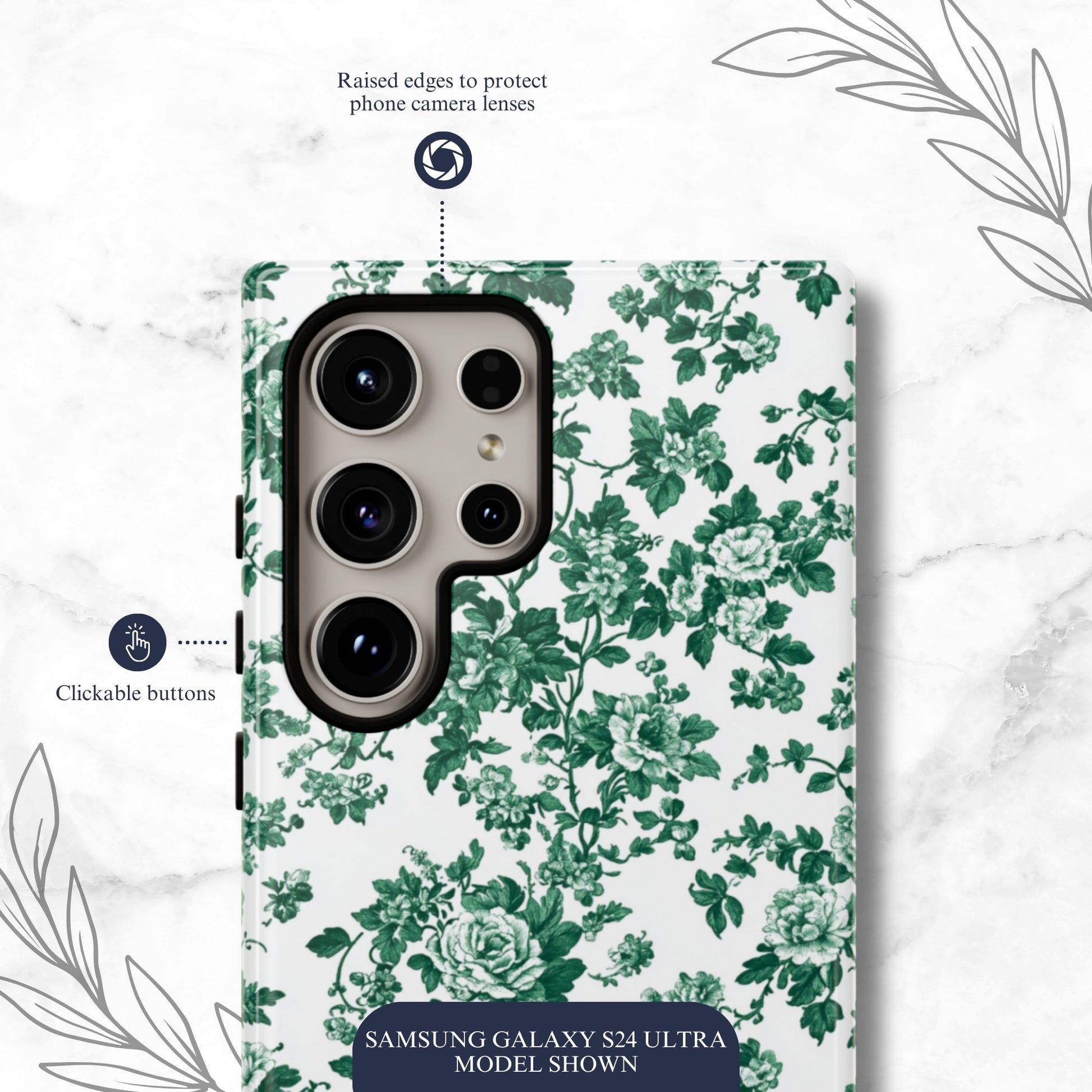 Moss Toile - Samsung Galaxy Case Phone Case-aesthetic phone case-shockproof phone case-cute phone case-designer phone case-elegant phone case-luxury phone case-phone accessories-fashion accessory