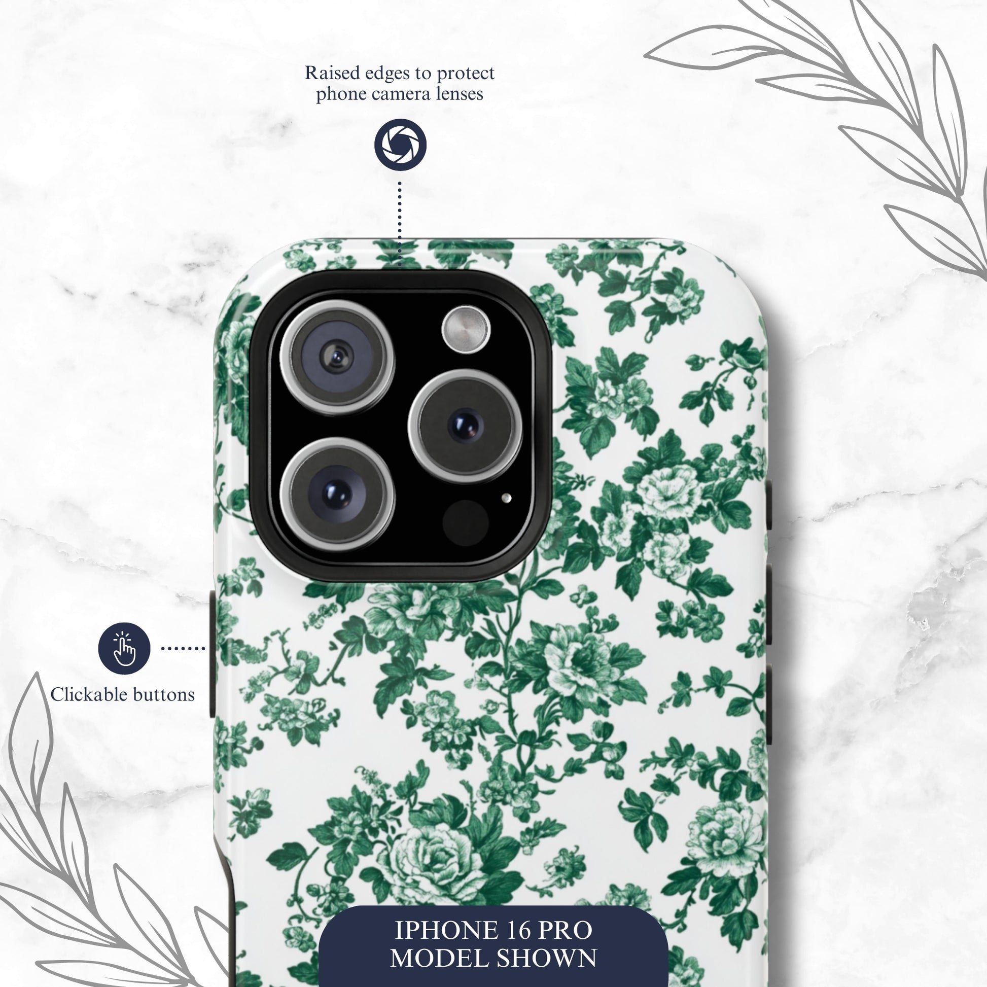 Moss Toile - Magsafe iPhone Case Phone Case-aesthetic phone case-shockproof phone case-cute phone case-designer phone case-elegant phone case-luxury phone case-phone accessories-fashion accessory