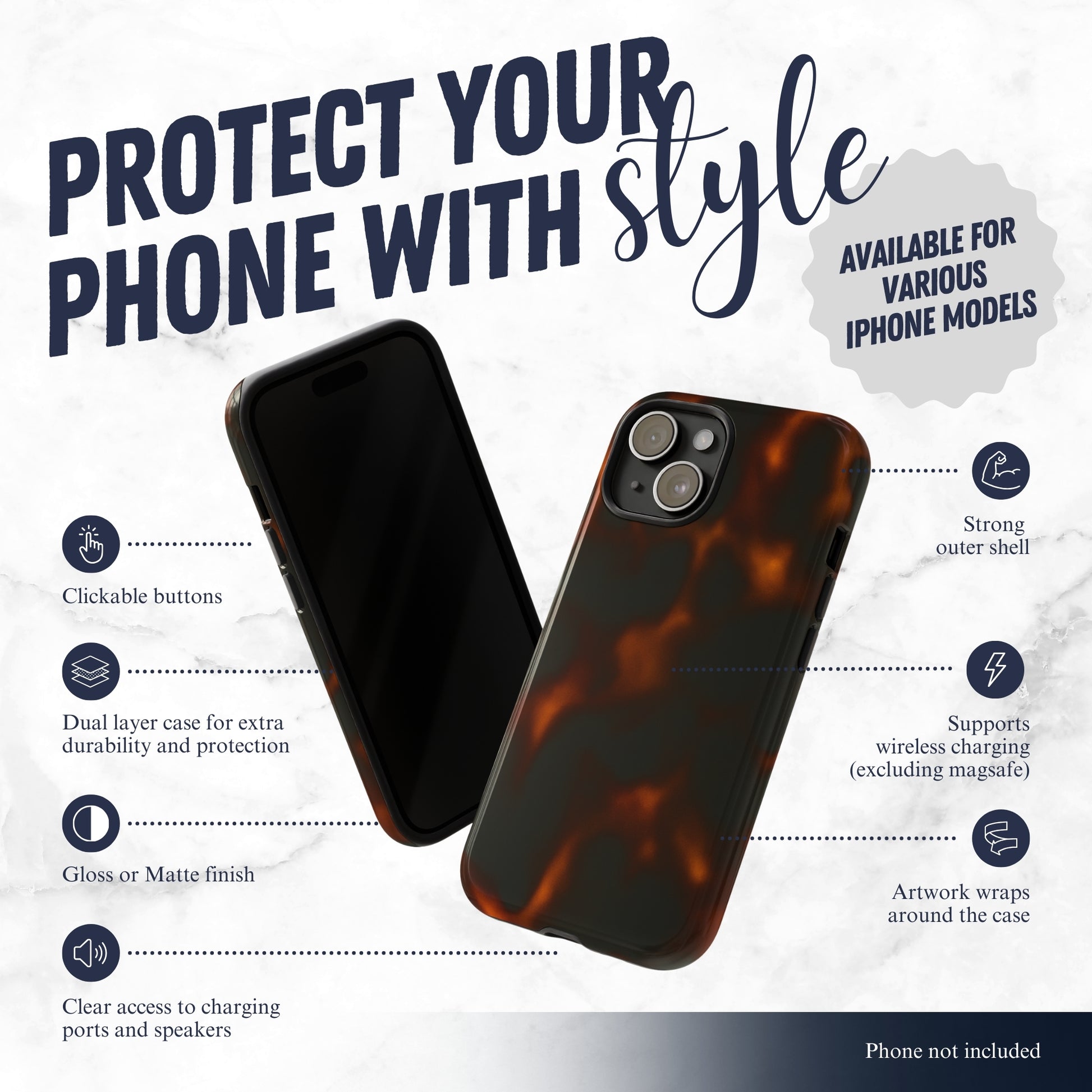 Chestnut - iPhone Case Phone Case-aesthetic phone case-shockproof phone case-cute phone case-designer phone case-elegant phone case-luxury phone case-phone accessories-fashion accessory