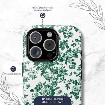 Moss Toile - iPhone Case Phone Case-aesthetic phone case-shockproof phone case-cute phone case-designer phone case-elegant phone case-luxury phone case-phone accessories-fashion accessory