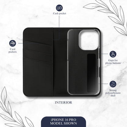 Afterglow - iPhone Flip Case Wallet, Leather Folio Case Phone Case-aesthetic phone case-shockproof phone case-cute phone case-designer phone case-elegant phone case-luxury phone case-phone accessories-fashion accessory