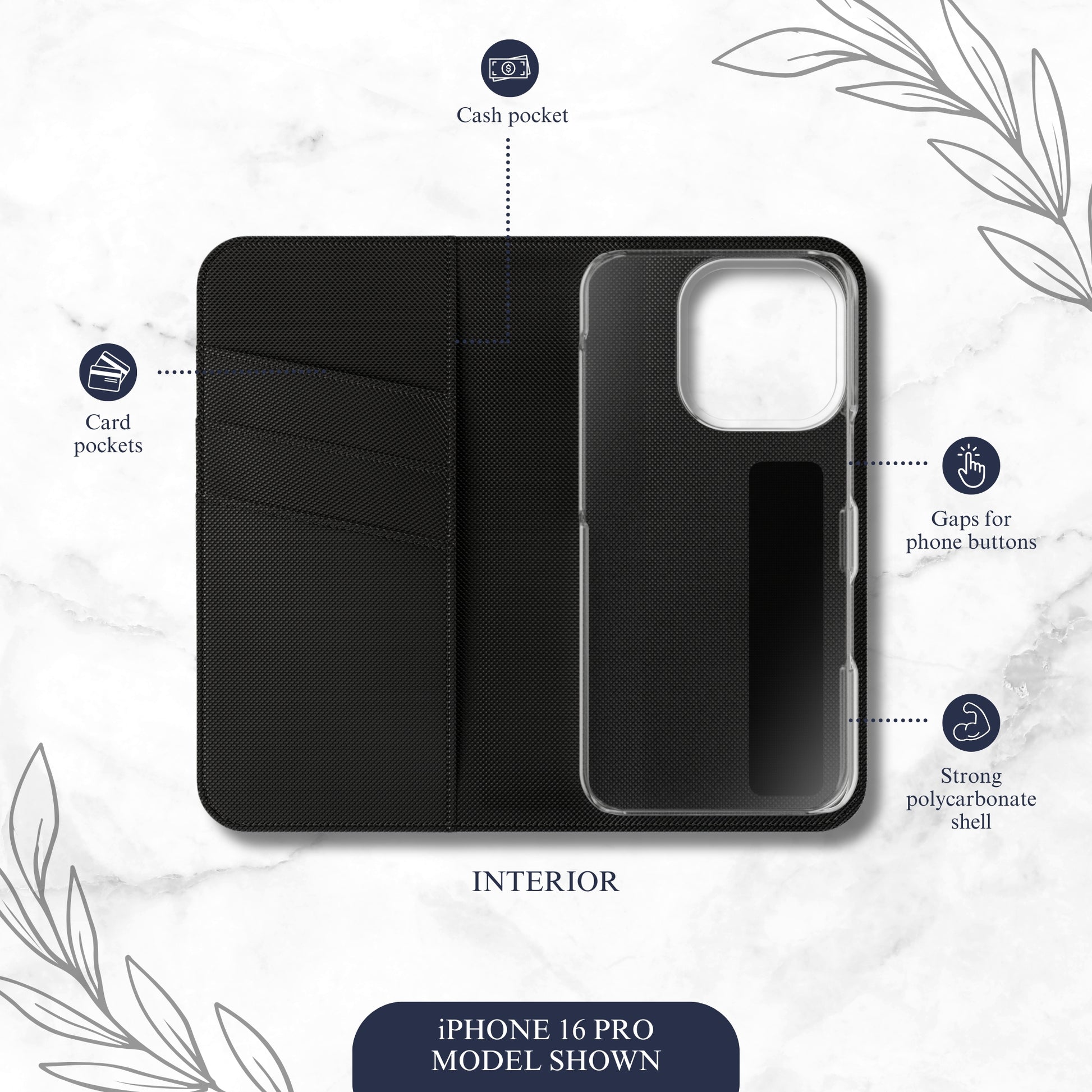 Adorned Toile - iPhone Flip Case Wallet, Leather Folio Case Phone Case-aesthetic phone case-shockproof phone case-cute phone case-designer phone case-elegant phone case-luxury phone case-phone accessories-fashion accessory