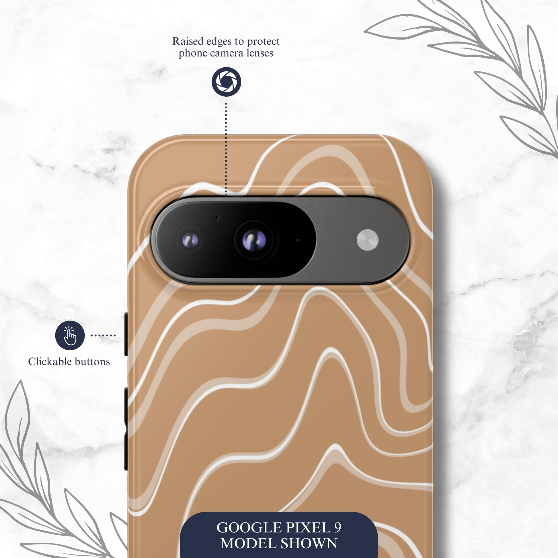 Toffee Twirl - Google Pixel Case Phone Case-aesthetic phone case-shockproof phone case-cute phone case-designer phone case-elegant phone case-luxury phone case-phone accessories-fashion accessory